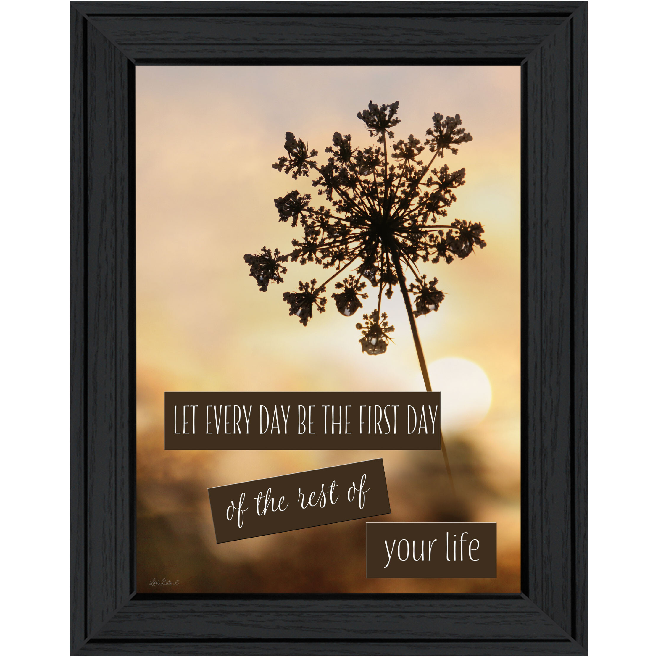 The First Day Black Framed Print Wall Art