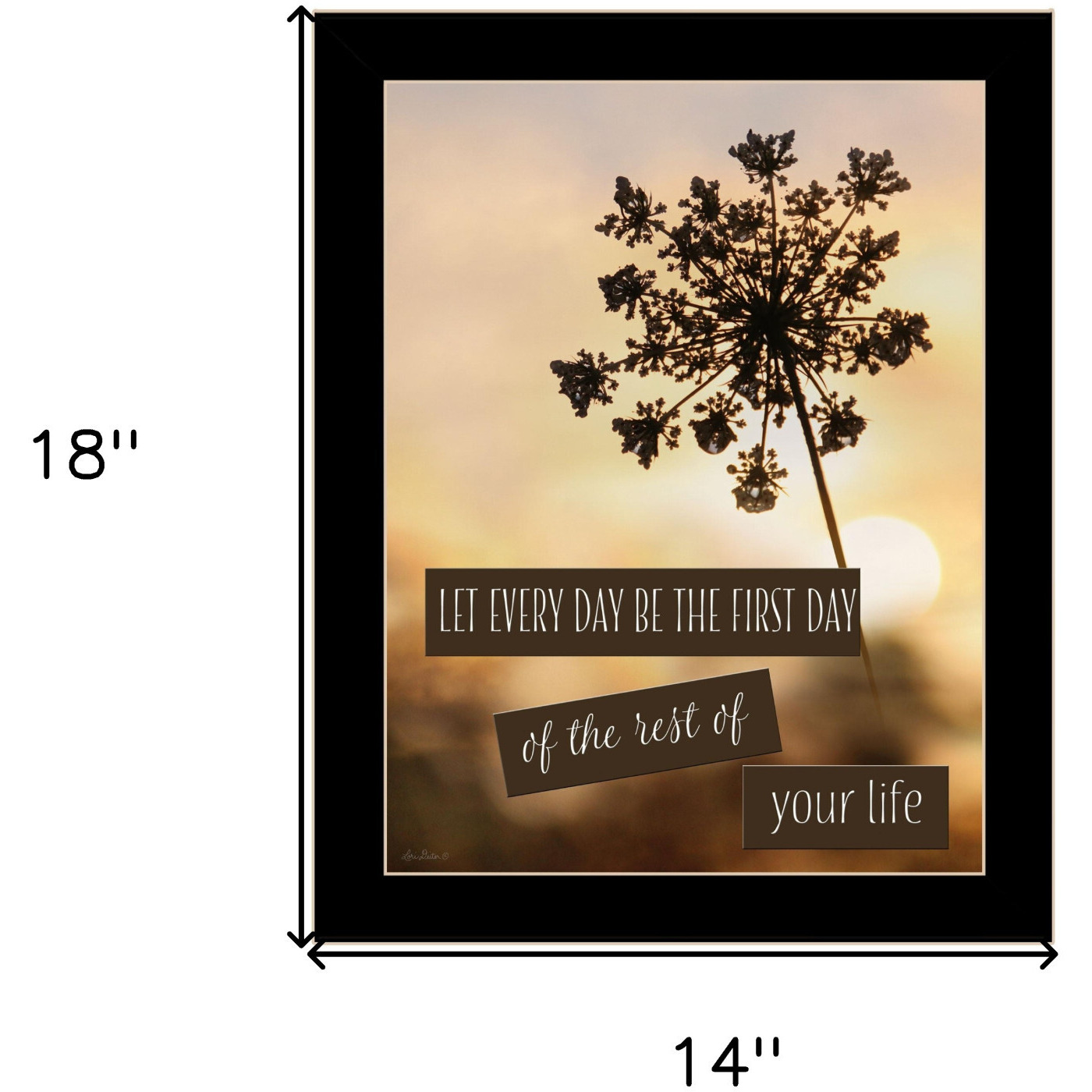 The First Day Black Framed Print Wall Art