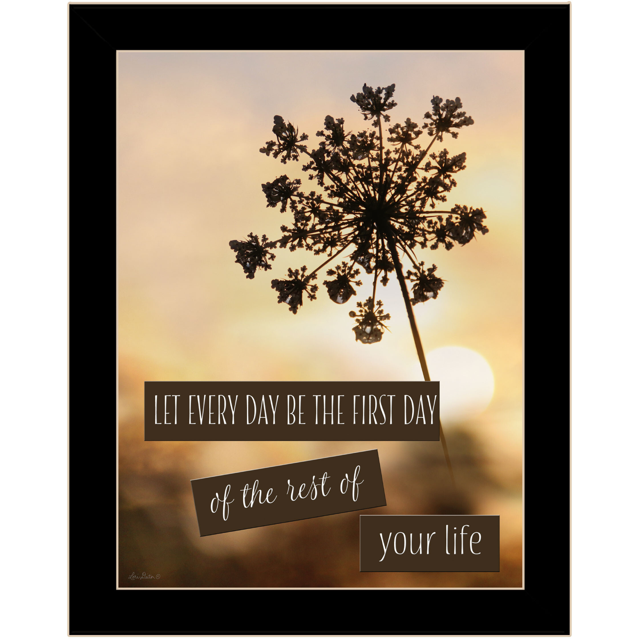 The First Day Black Framed Print Wall Art