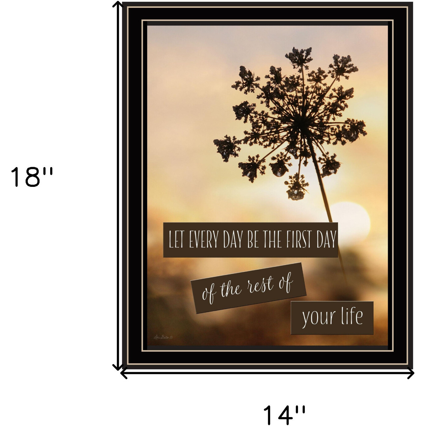 The First Day Black Framed Print Wall Art