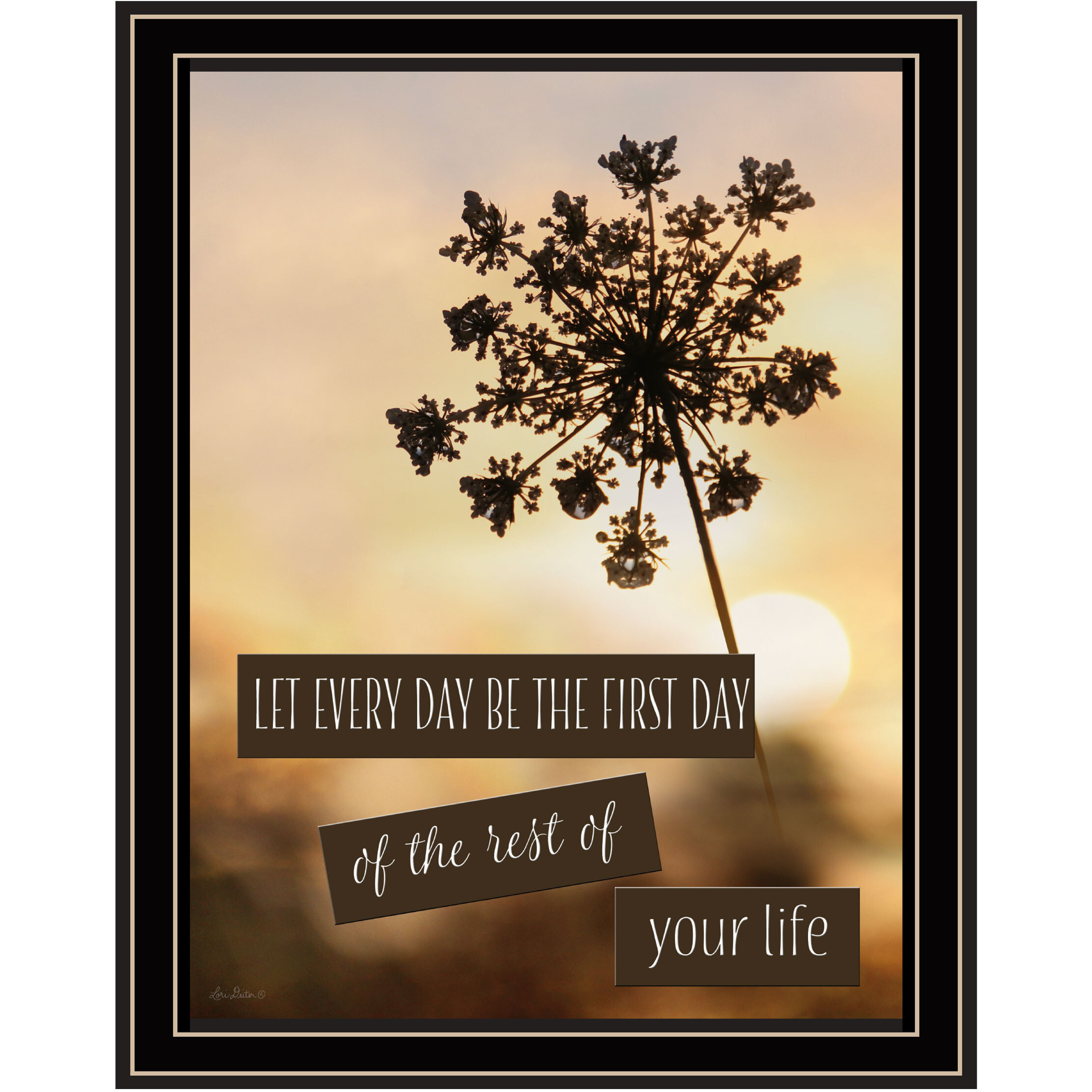 The First Day Black Framed Print Wall Art