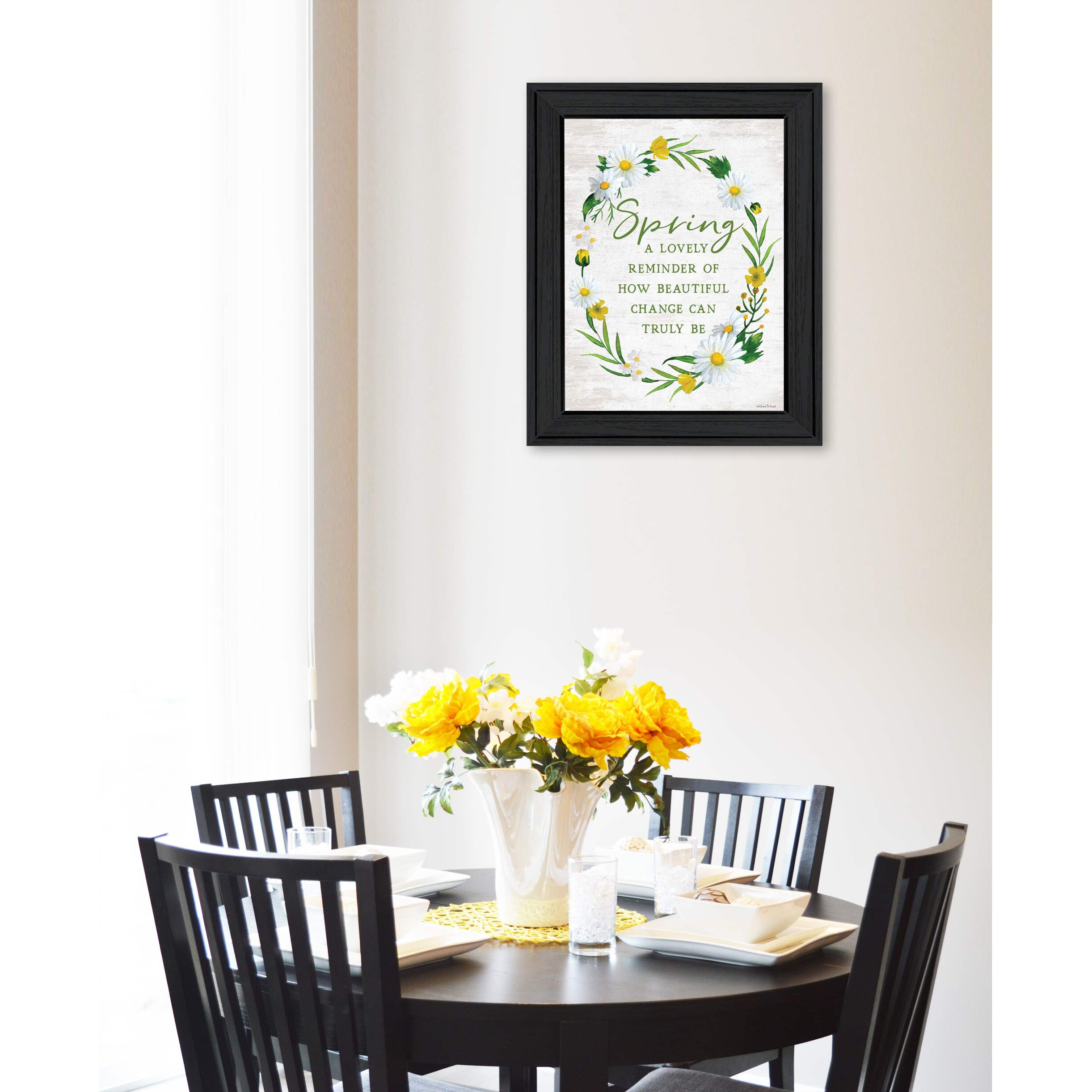 Spring Reminder Black Framed Print Wall Art