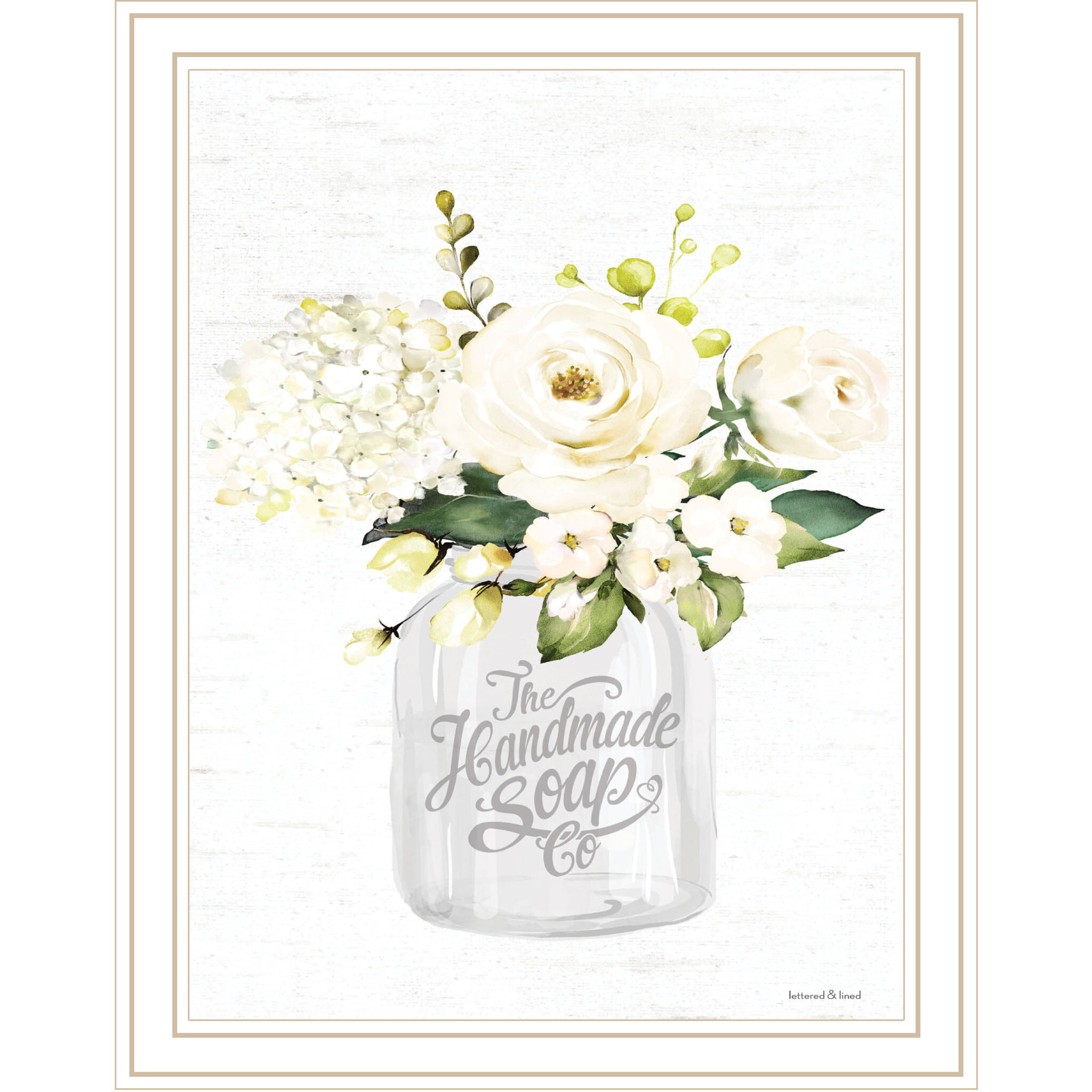 Bathroom Flower Ja White Framed Print Bathroom Wall Art