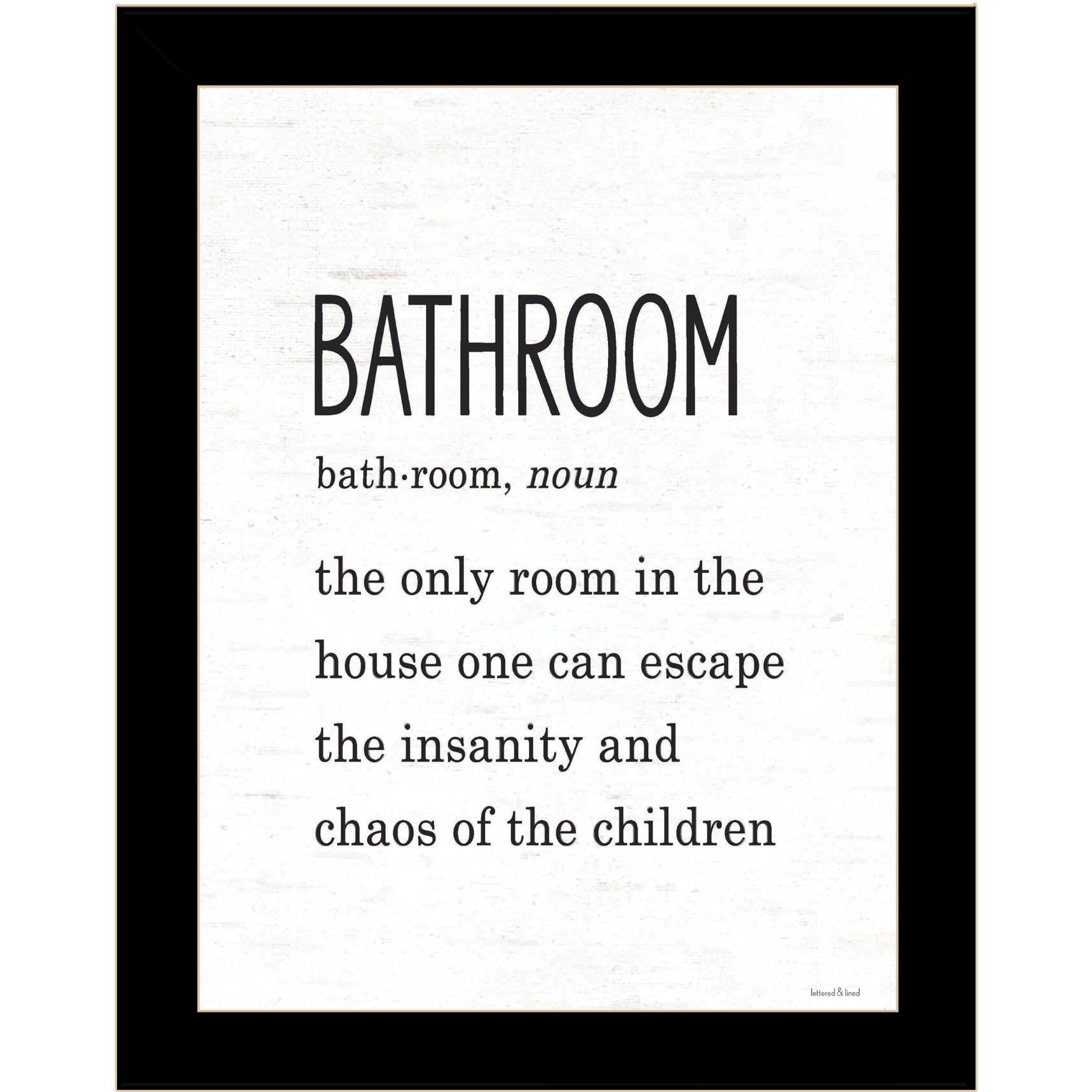 Bathroom Escape Black Framed Print Bathroom Wall Art