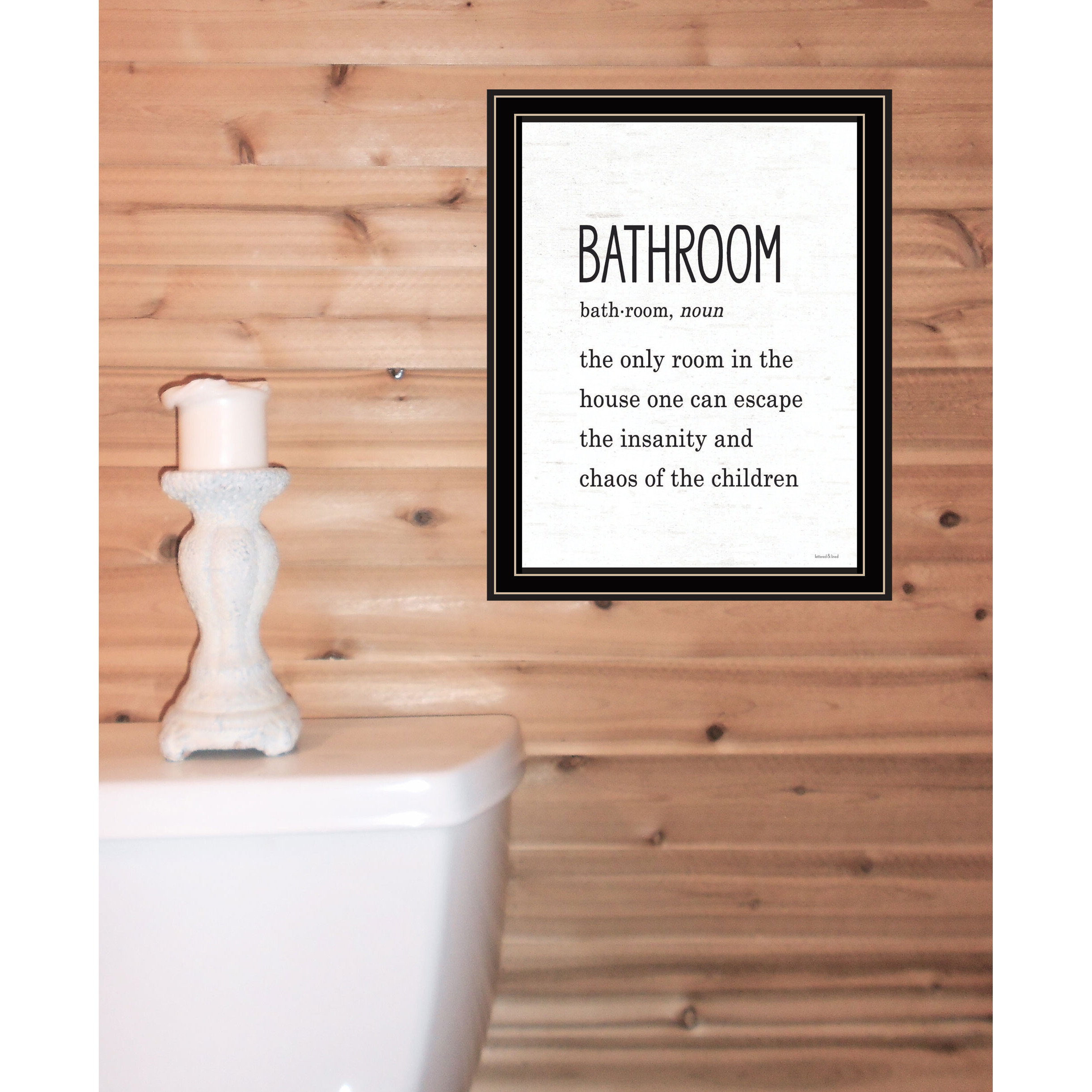 Bathroom Escape Black Framed Print Bathroom Wall Art