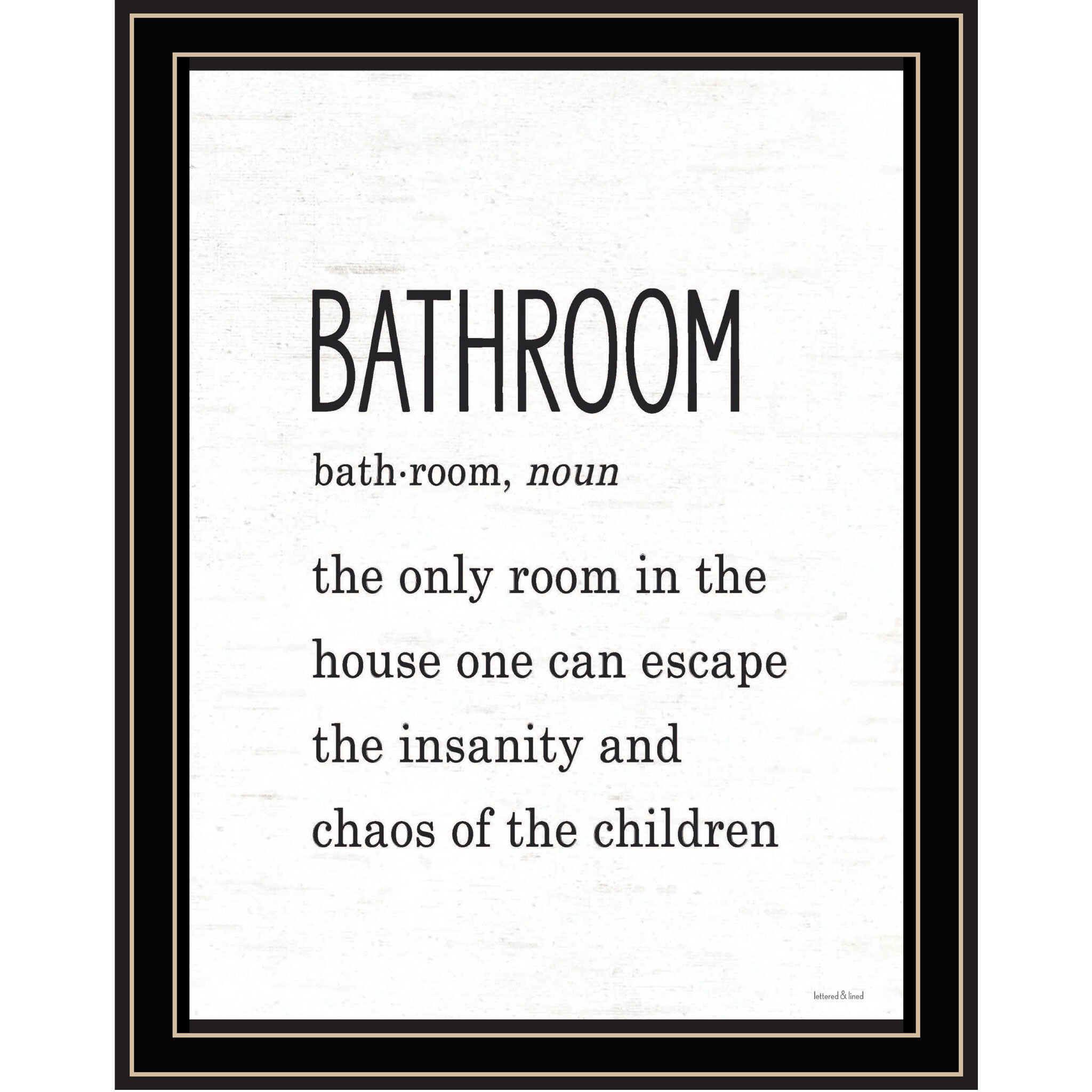 Bathroom Escape Black Framed Print Bathroom Wall Art