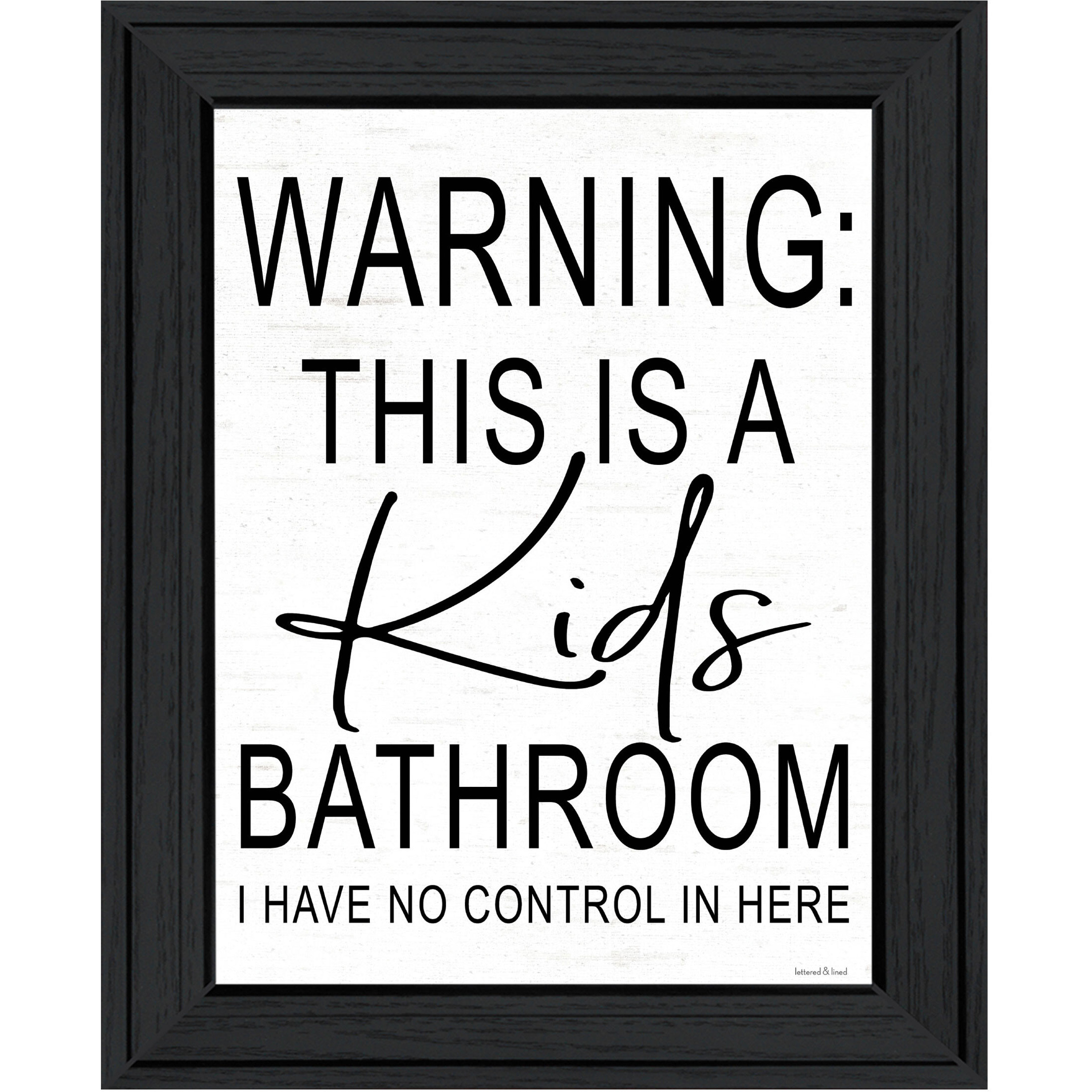 Kids Bathroom Black Framed Print Bathroom Wall Art