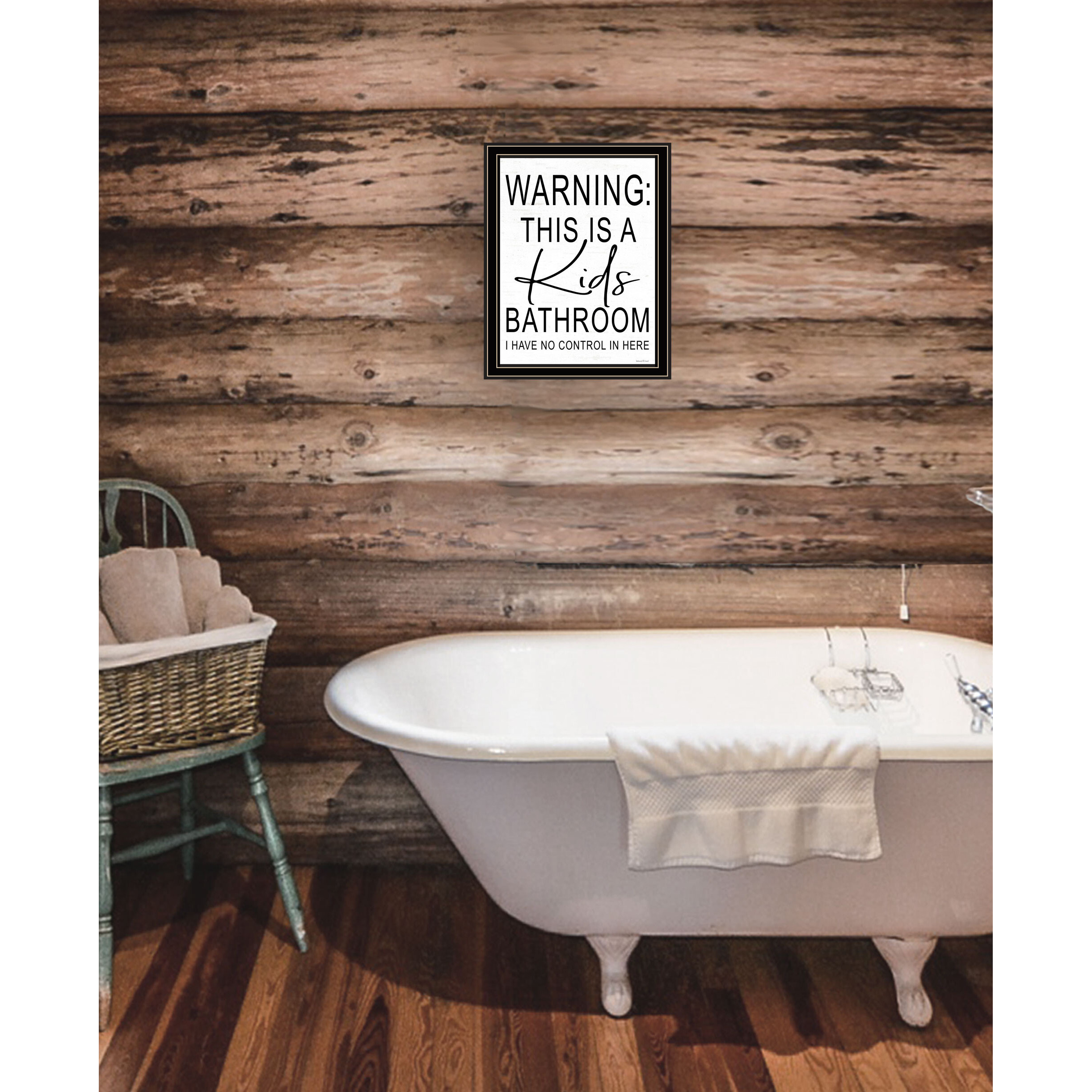 Kids Bathroom Black Framed Print Bathroom Wall Art
