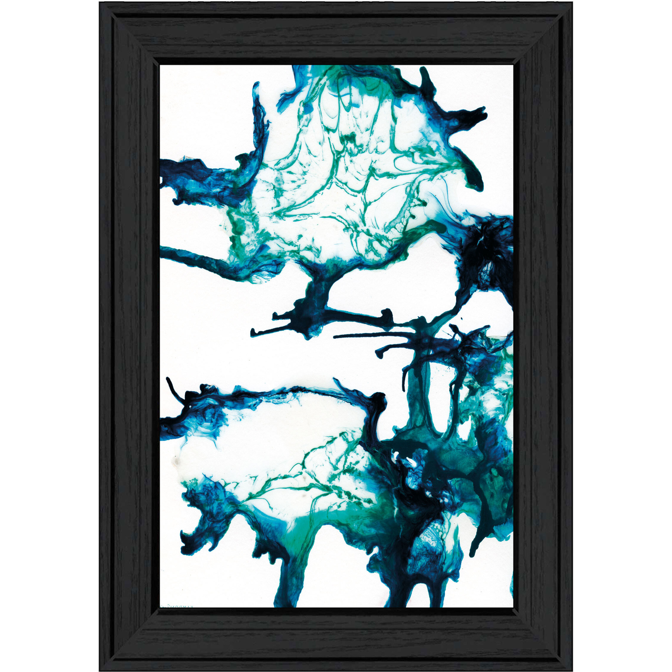 Ocean Living Black Framed Print Wall Art