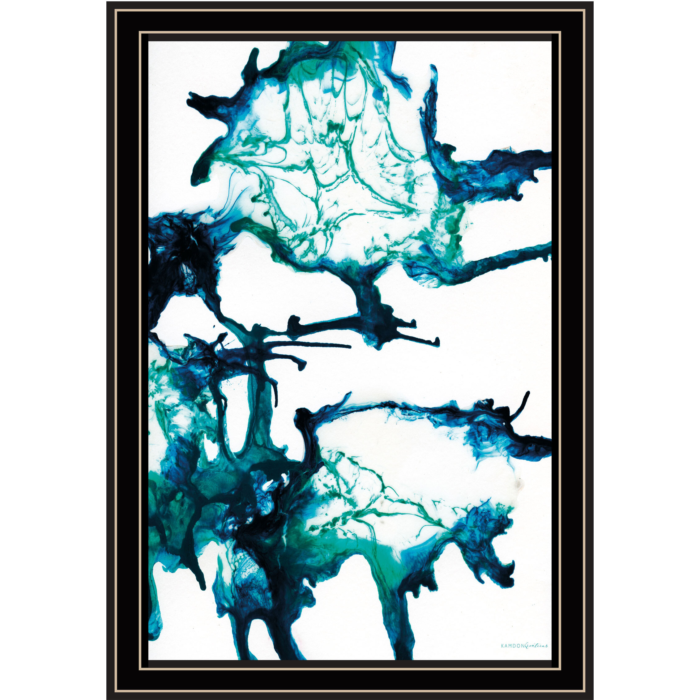 Ocean Living Black Framed Print Wall Art