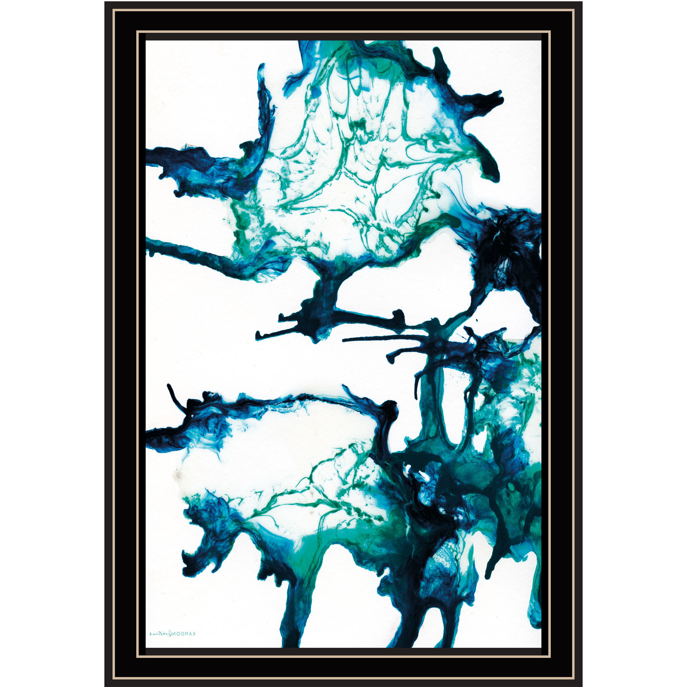Ocean Living Black Framed Print Wall Art