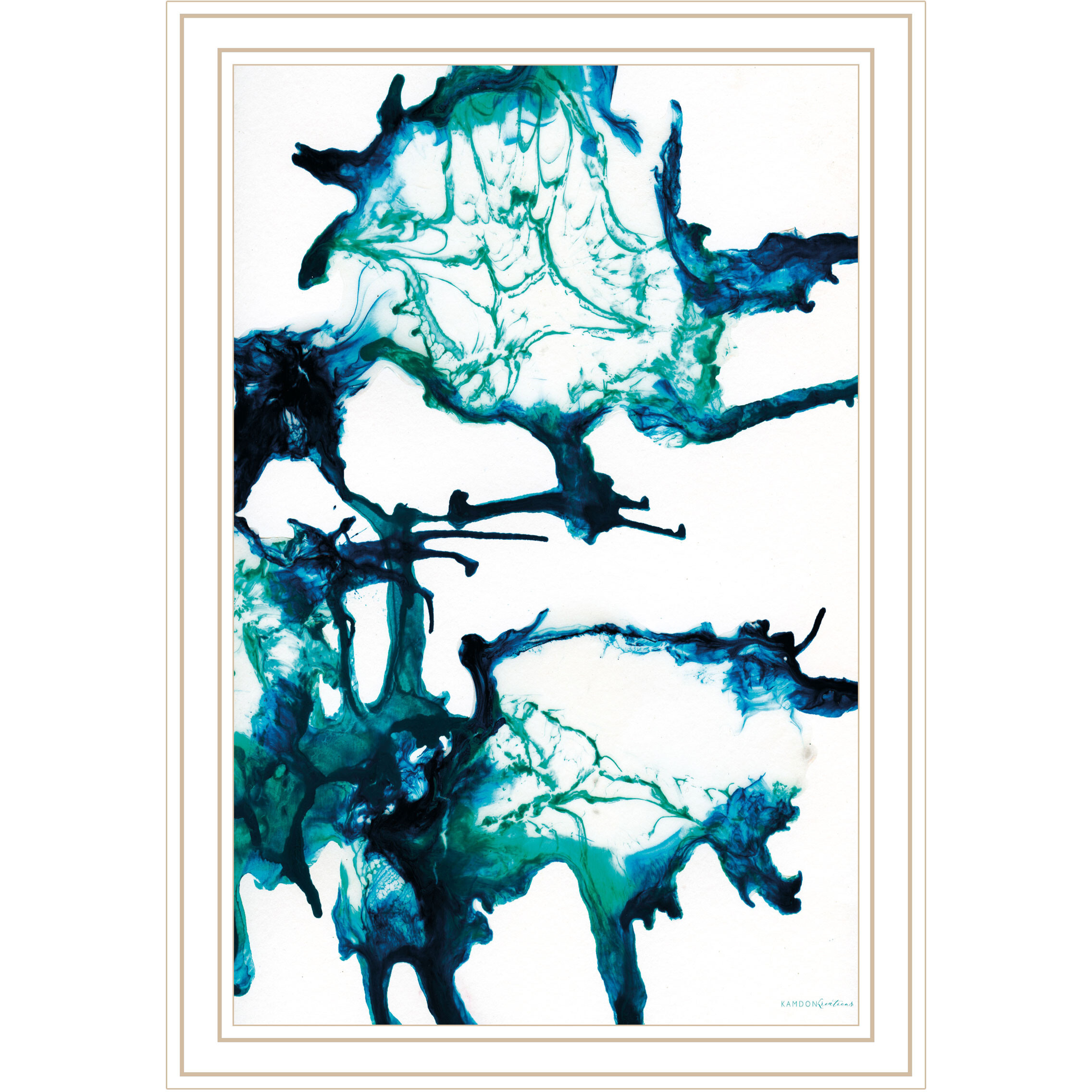 Ocean Living White Framed Print Wall Art