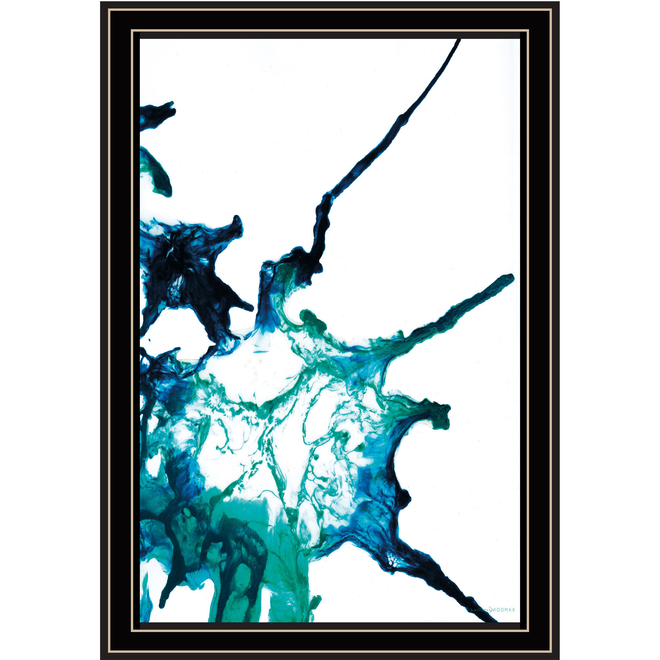 Ocean Living Black Framed Print Wall Art