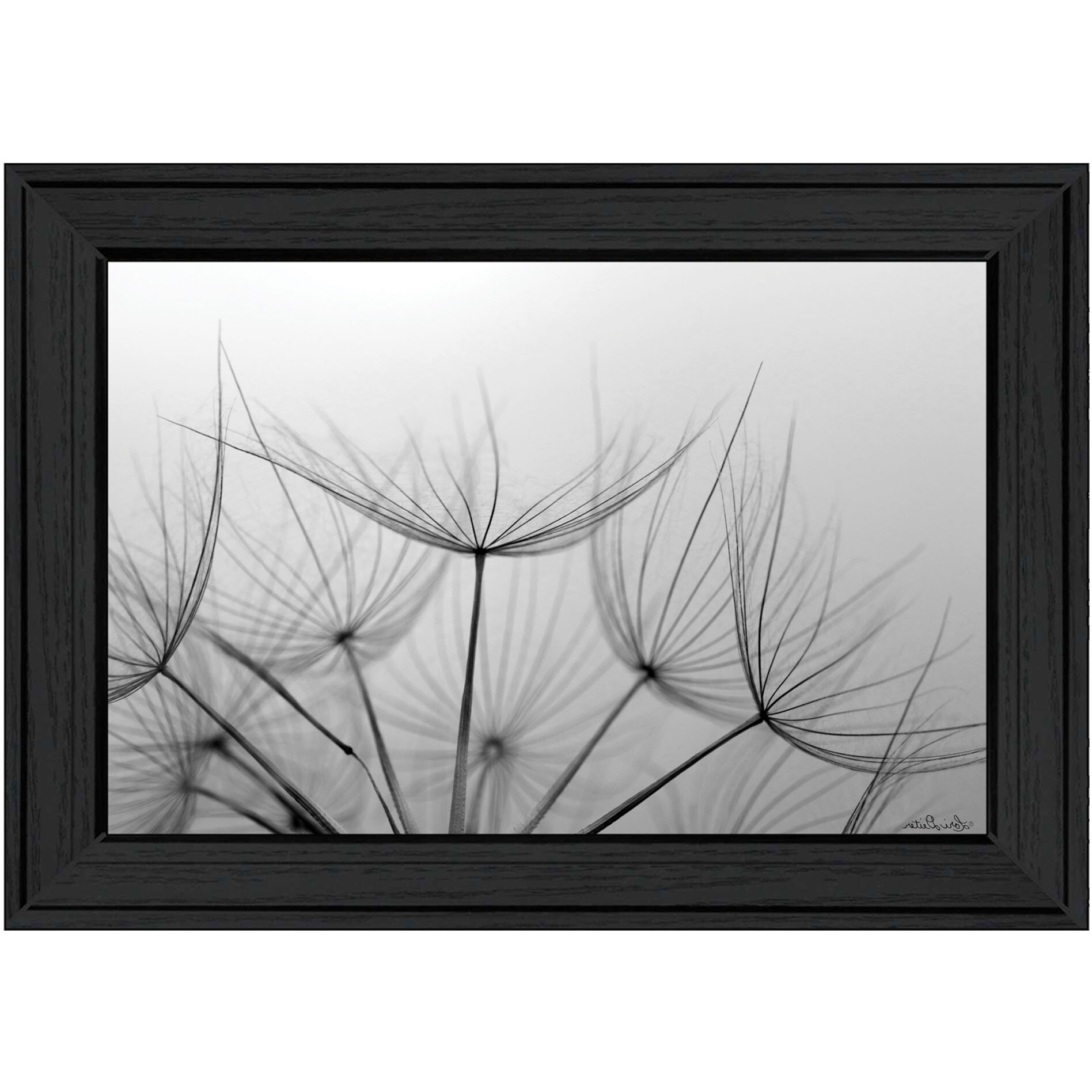 Love is a Delicate Flower Black Framed Print Wall Art