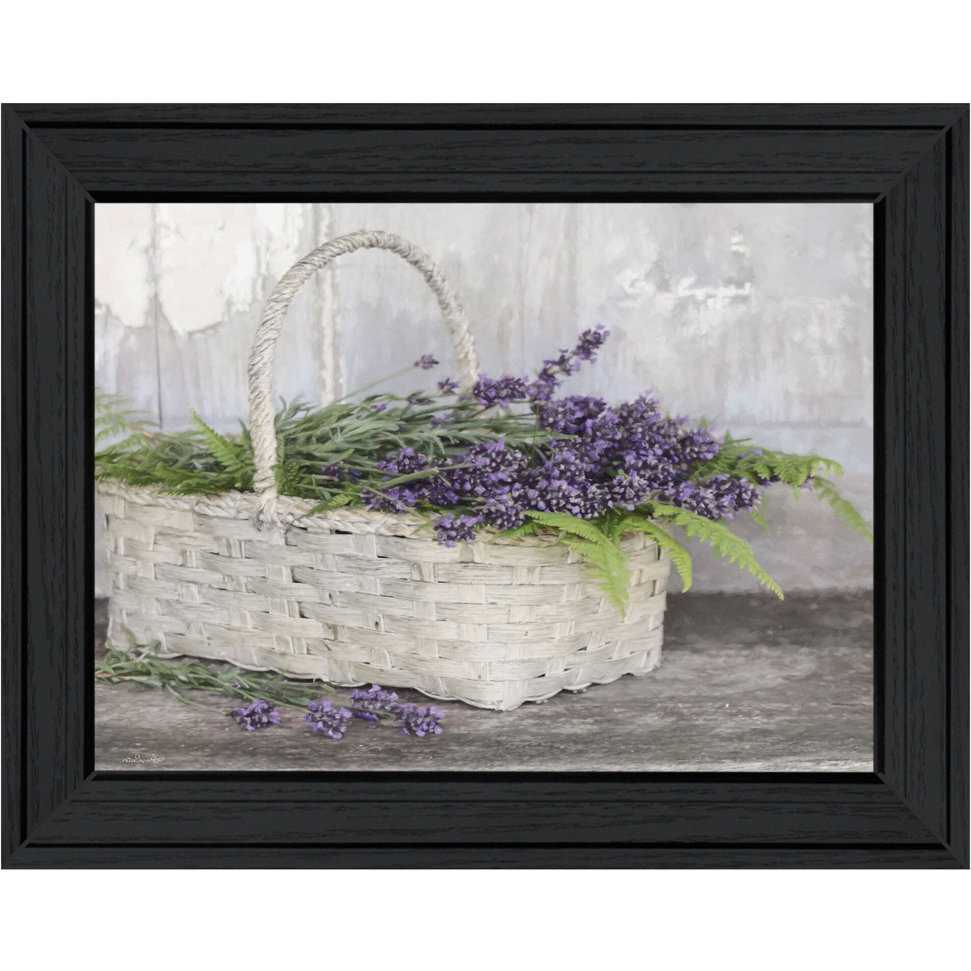 My Lavender Black Framed Print Wall Art