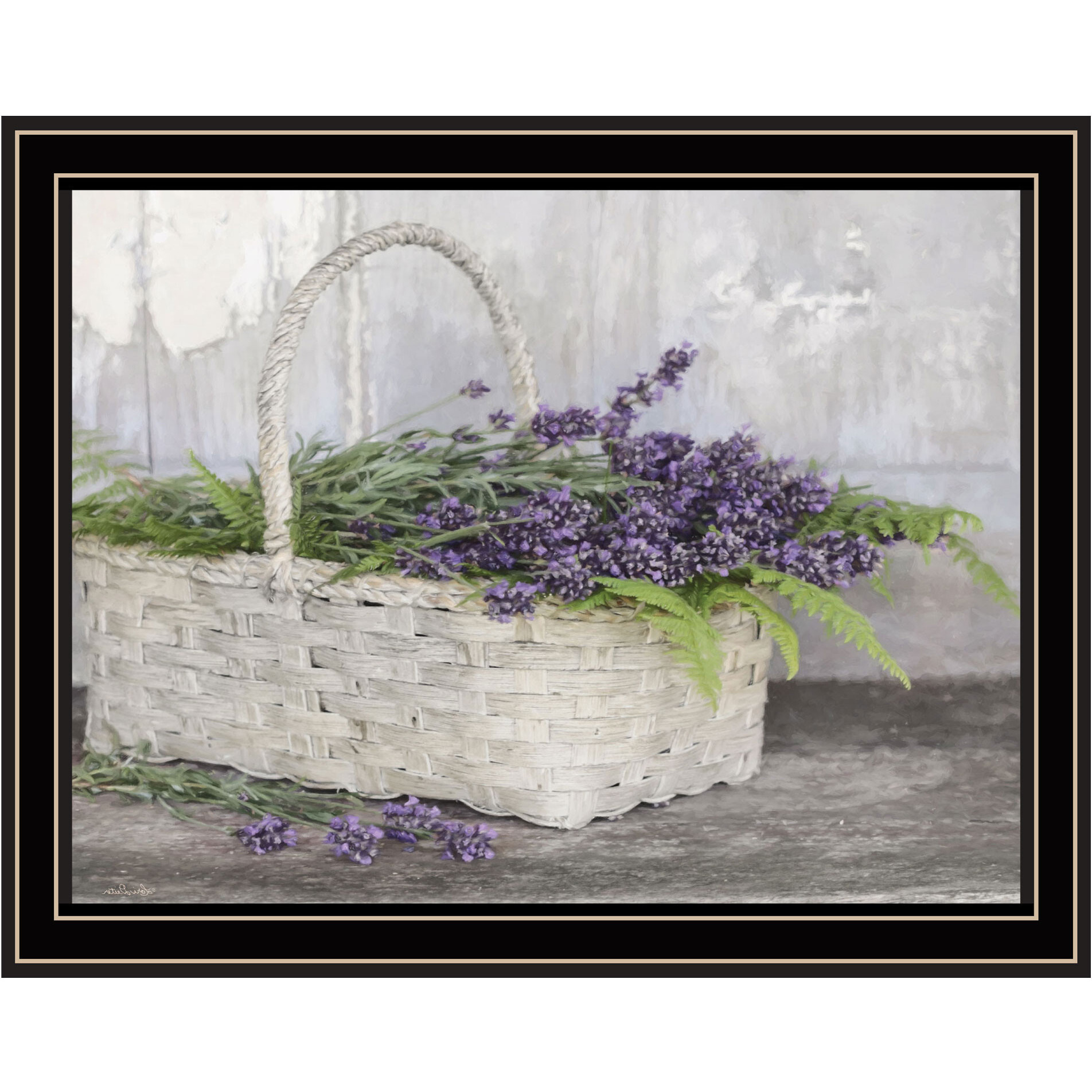 My Lavender Black Framed Print Wall Art