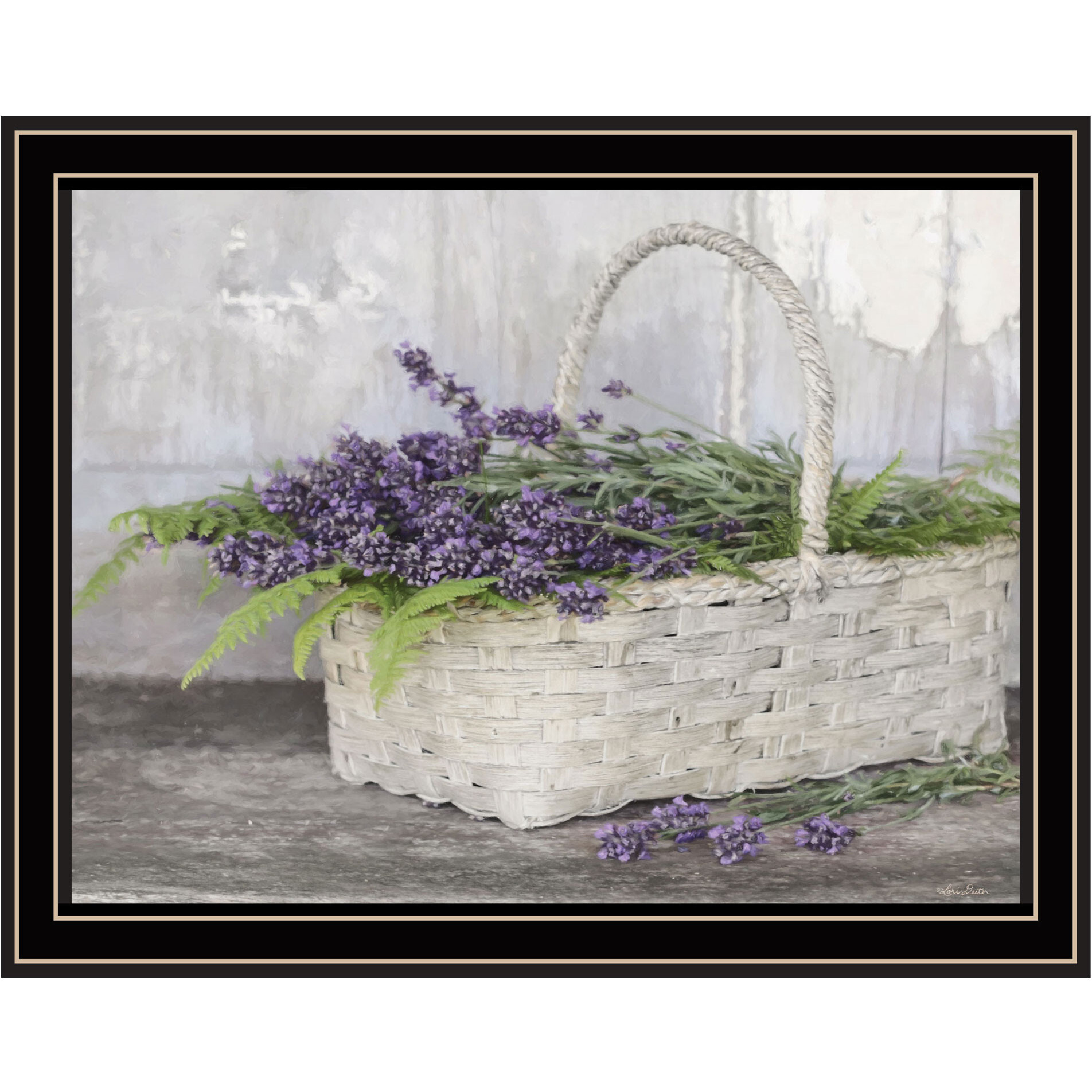 My Lavender Black Framed Print Wall Art