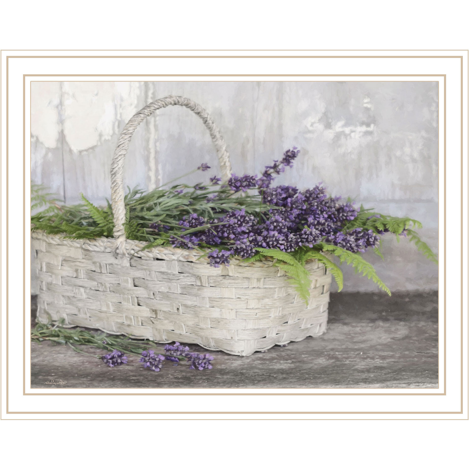 My Lavender White Framed Print Wall Art