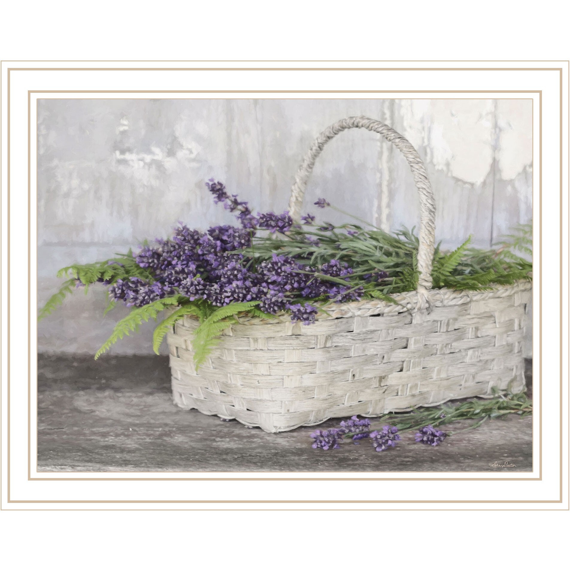 My Lavender White Framed Print Wall Art