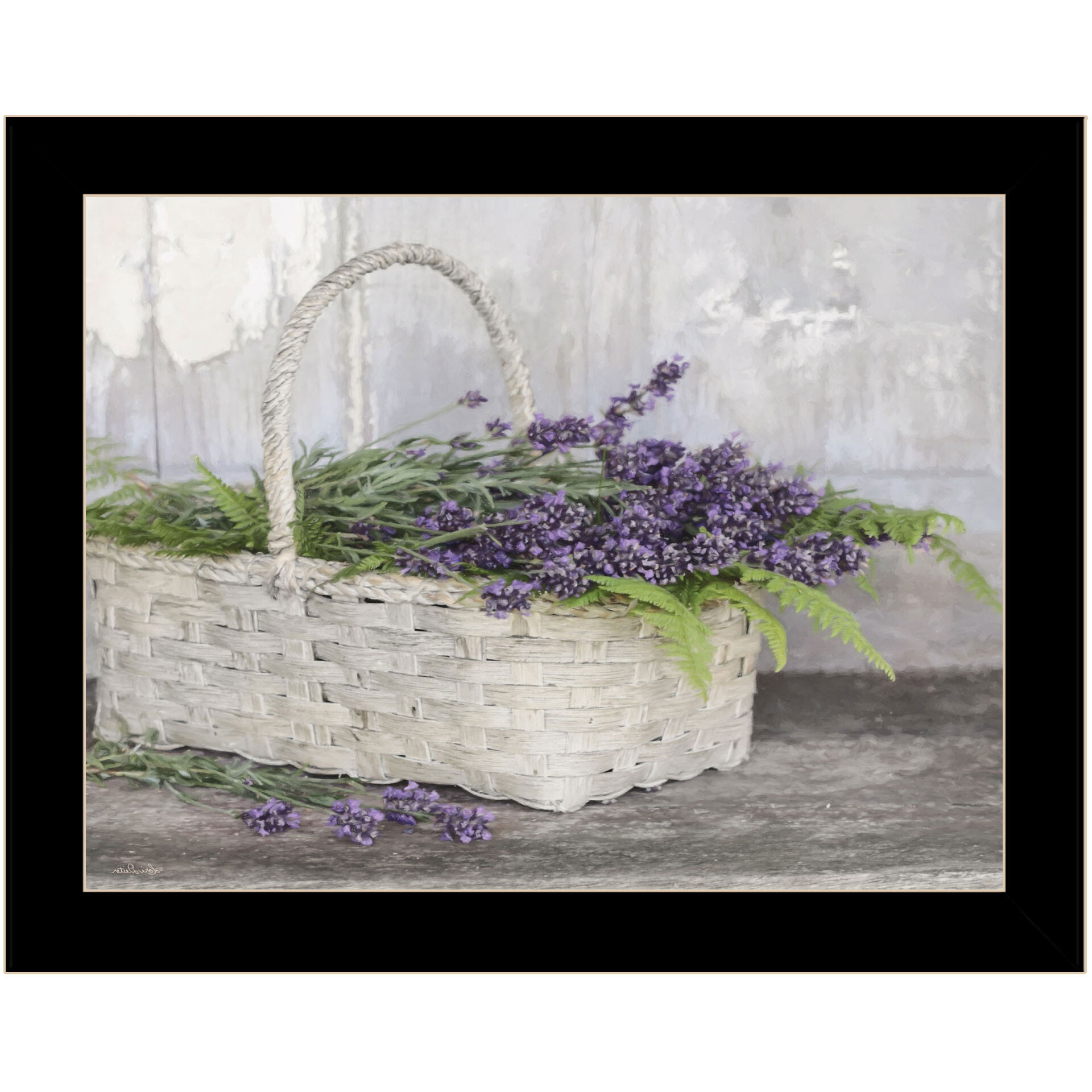 My Lavender Black Framed Print Wall Art