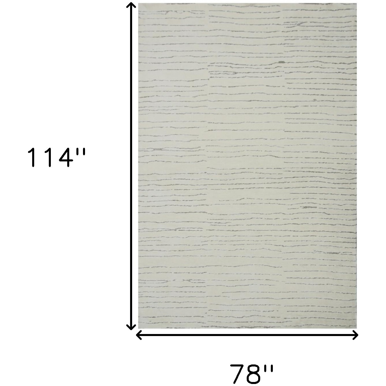 7' X 10' Beige and Gray Abstract Power Loom Distressed Area Rug