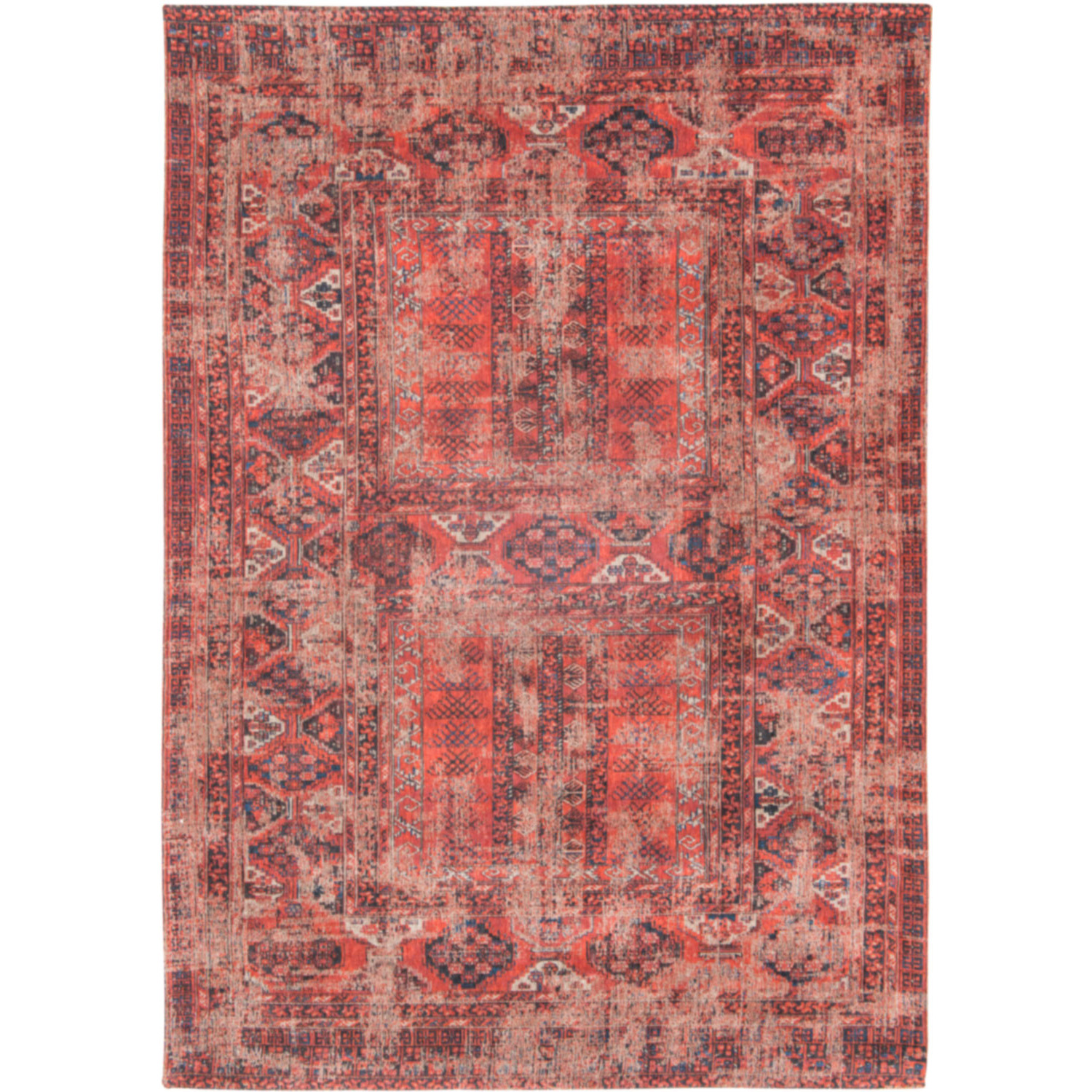 9' X 13' Red Oriental Non Skid Area Rug