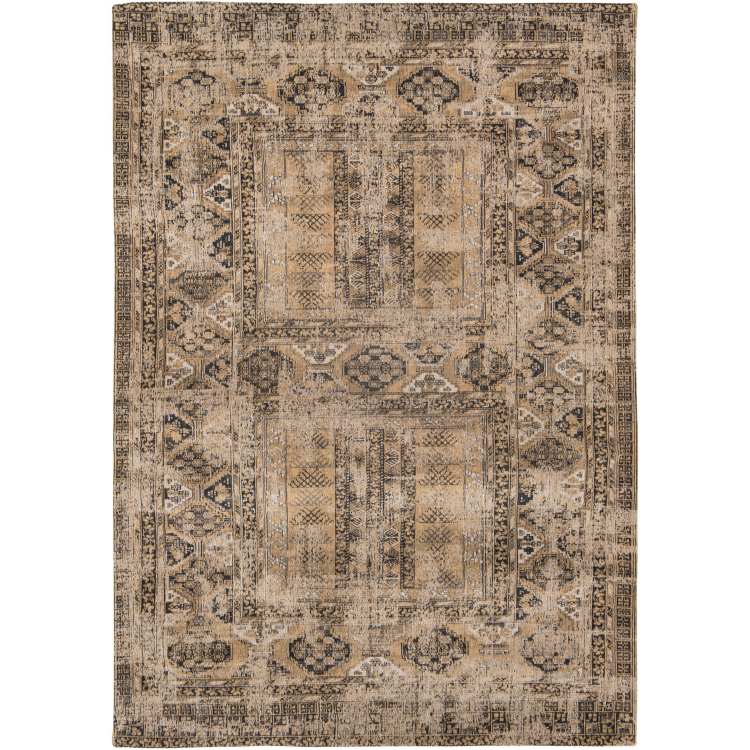 6' X 8' Brown Oriental Non Skid Area Rug