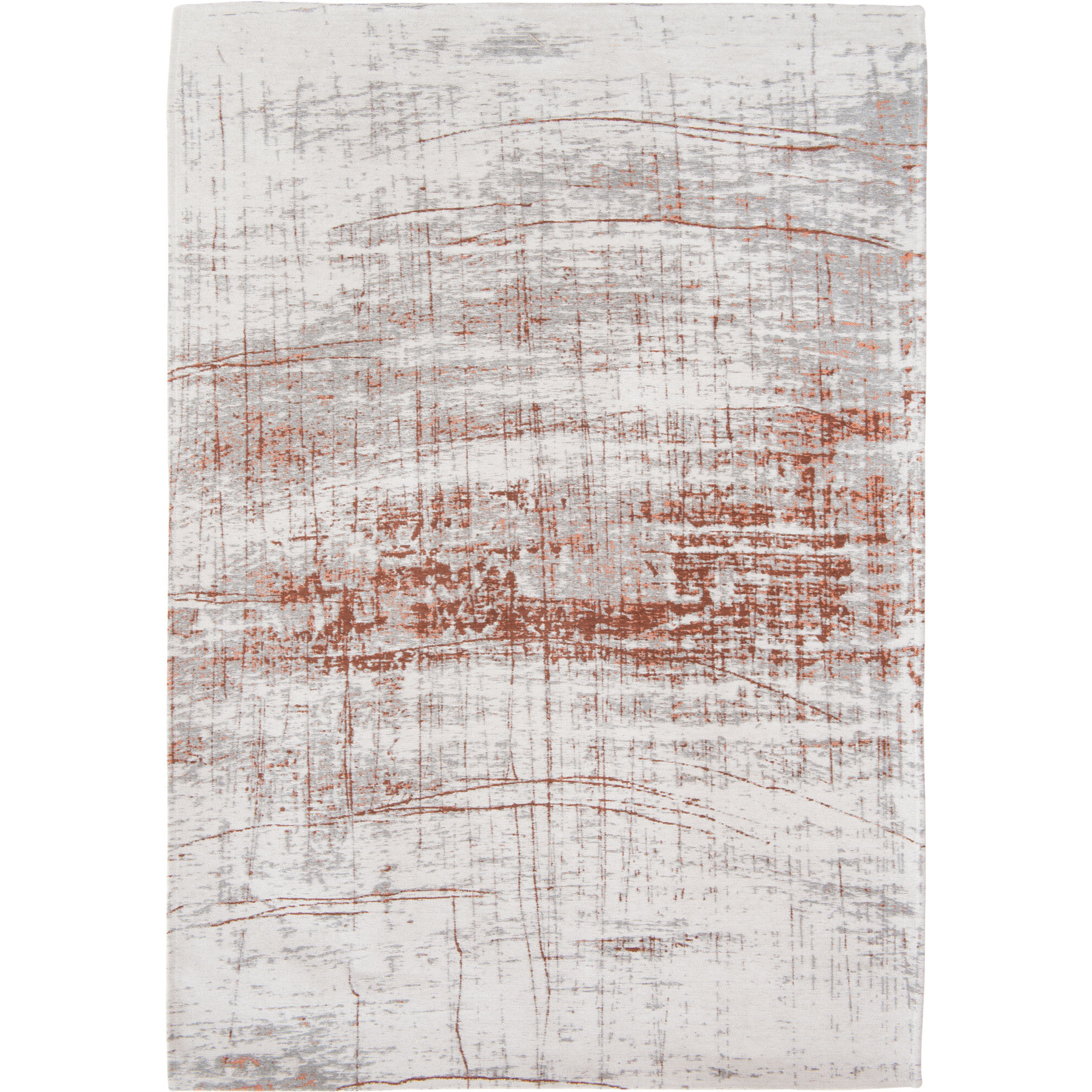 8' X 11' Gray and Yellow Abstract Non Skid Area Rug