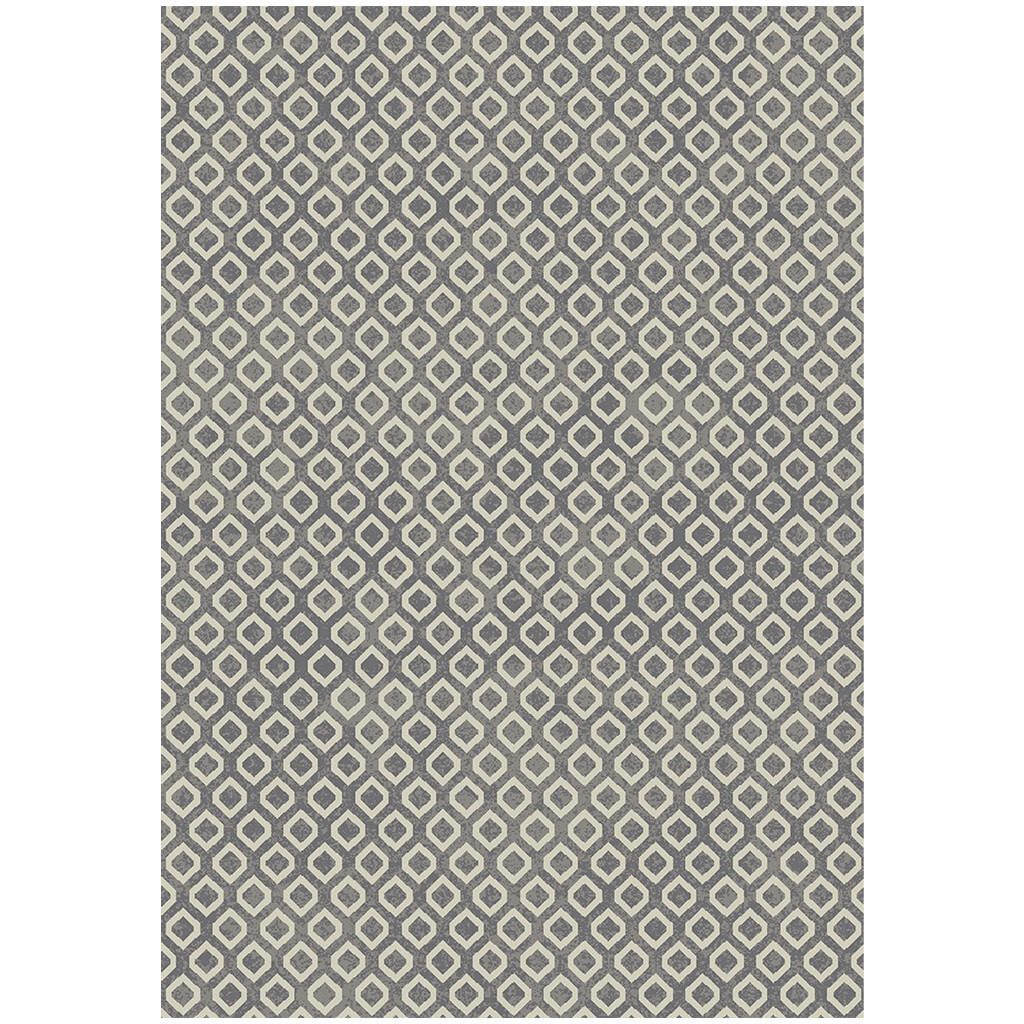 8' X 10' Beige and Gray Geometric Area Rug