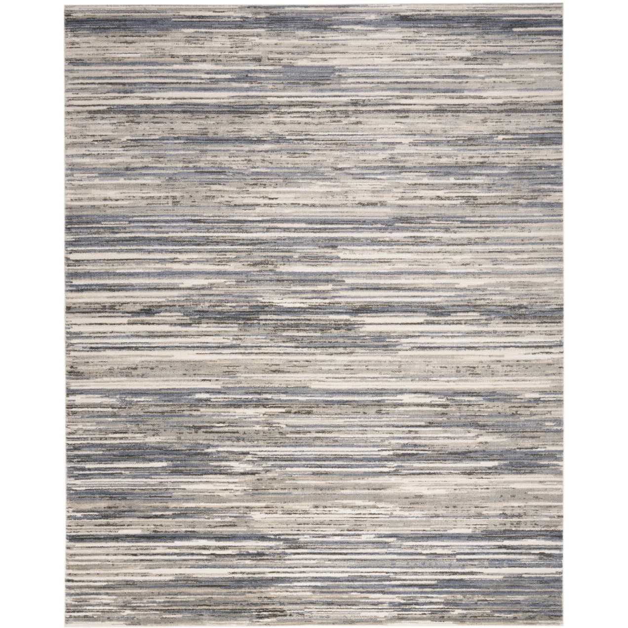 8' X 10' Cream Abstract Distressed Area Rug