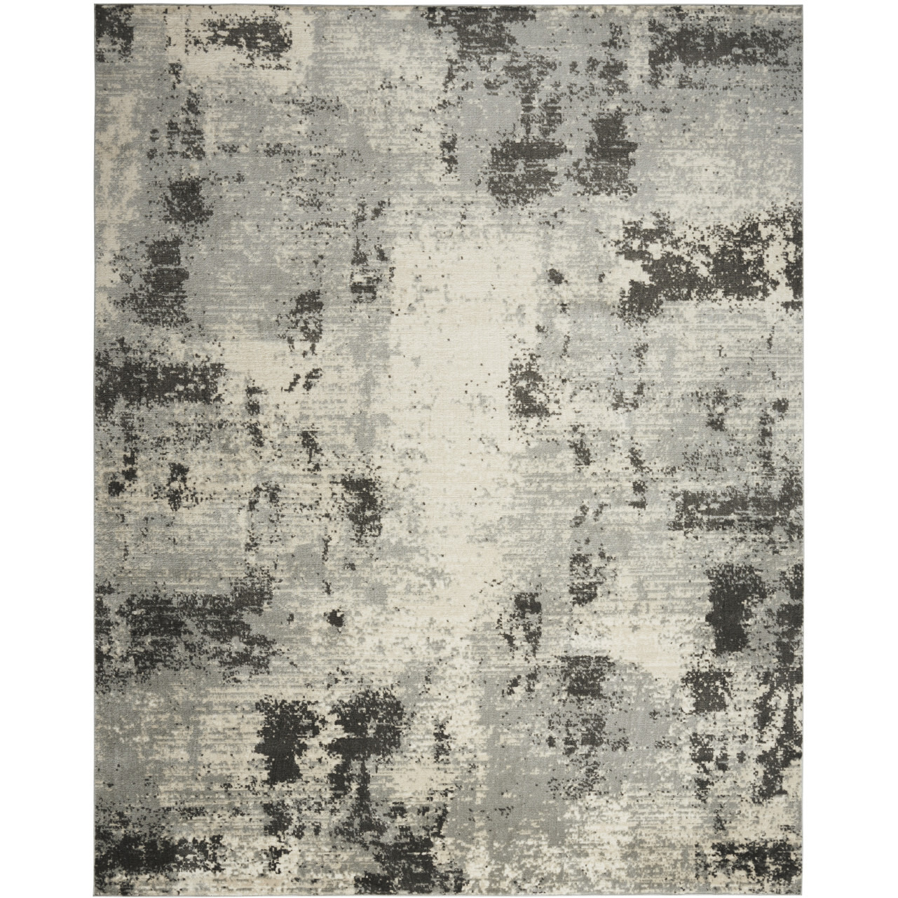 5' X 7' Cream Abstract Area Rug