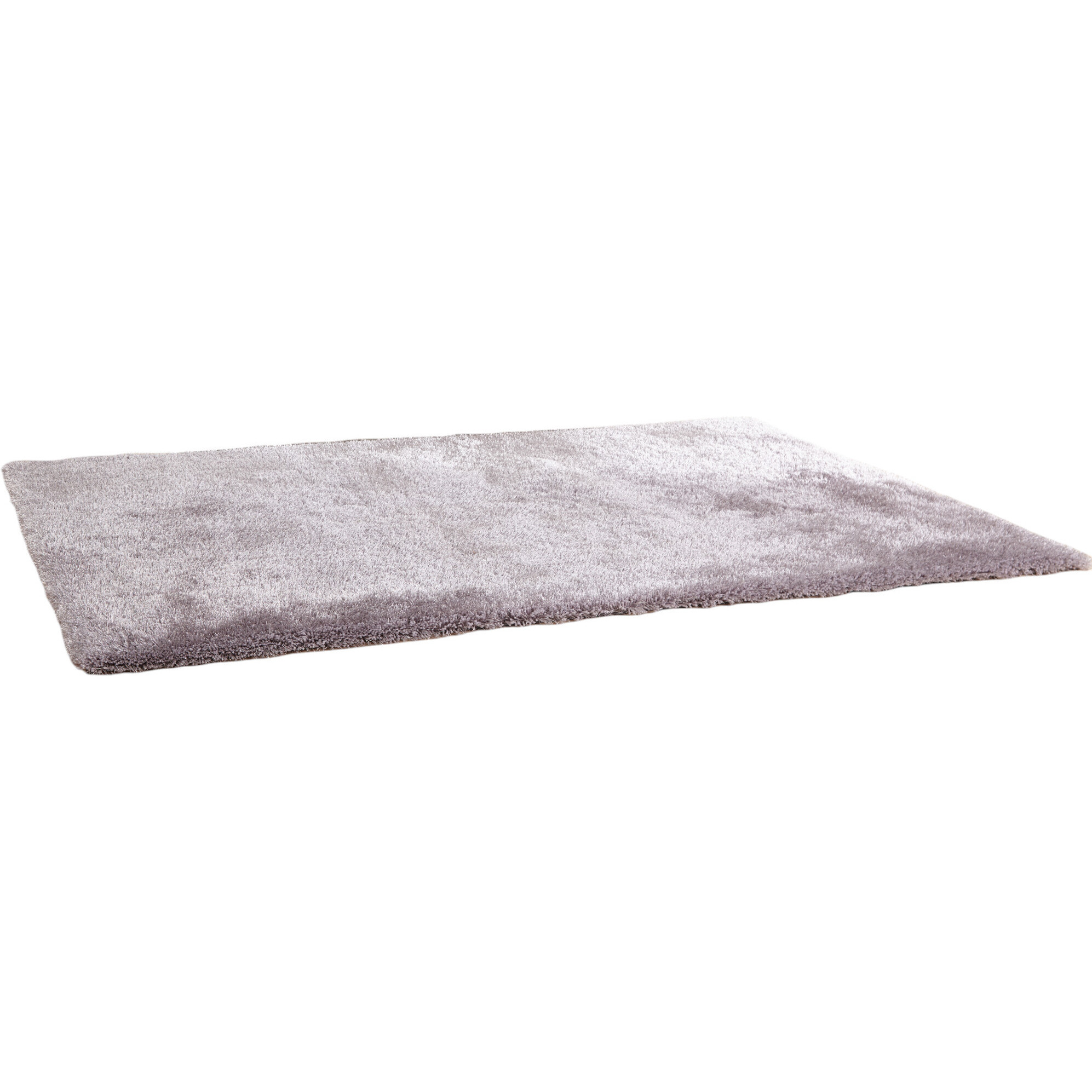 8' X 11' Silver Shag Hand Tufted Area Rug