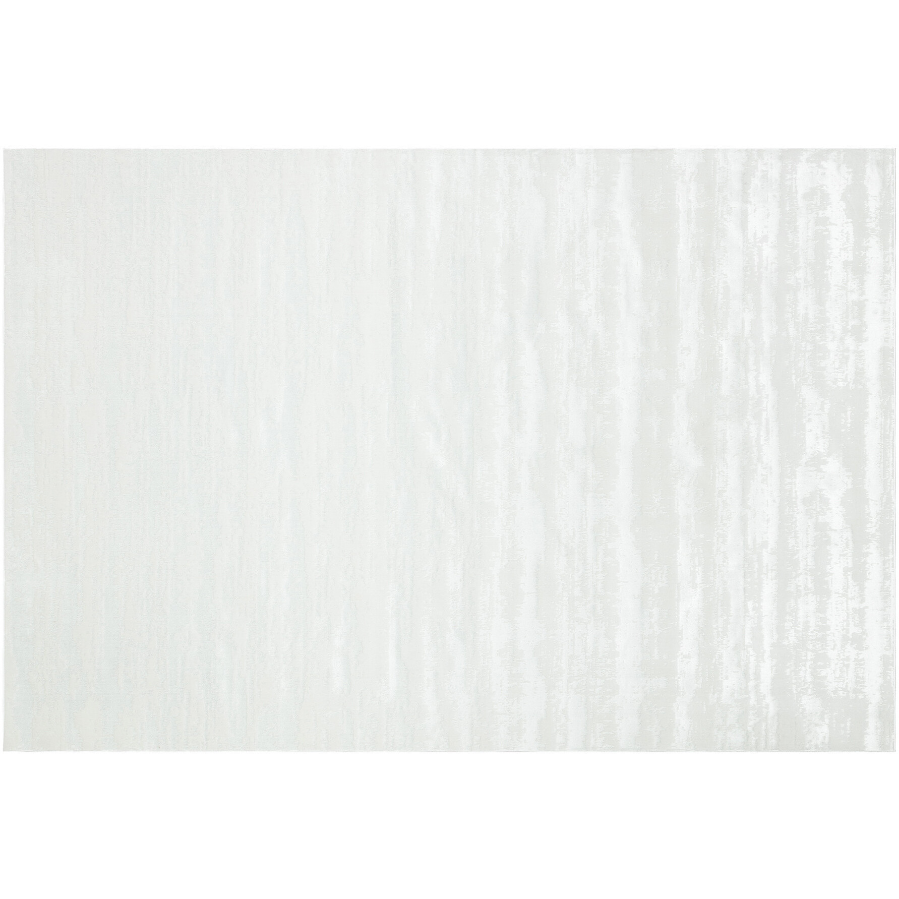 3' X 5' White Abstract Washable Non Skid Area Rug