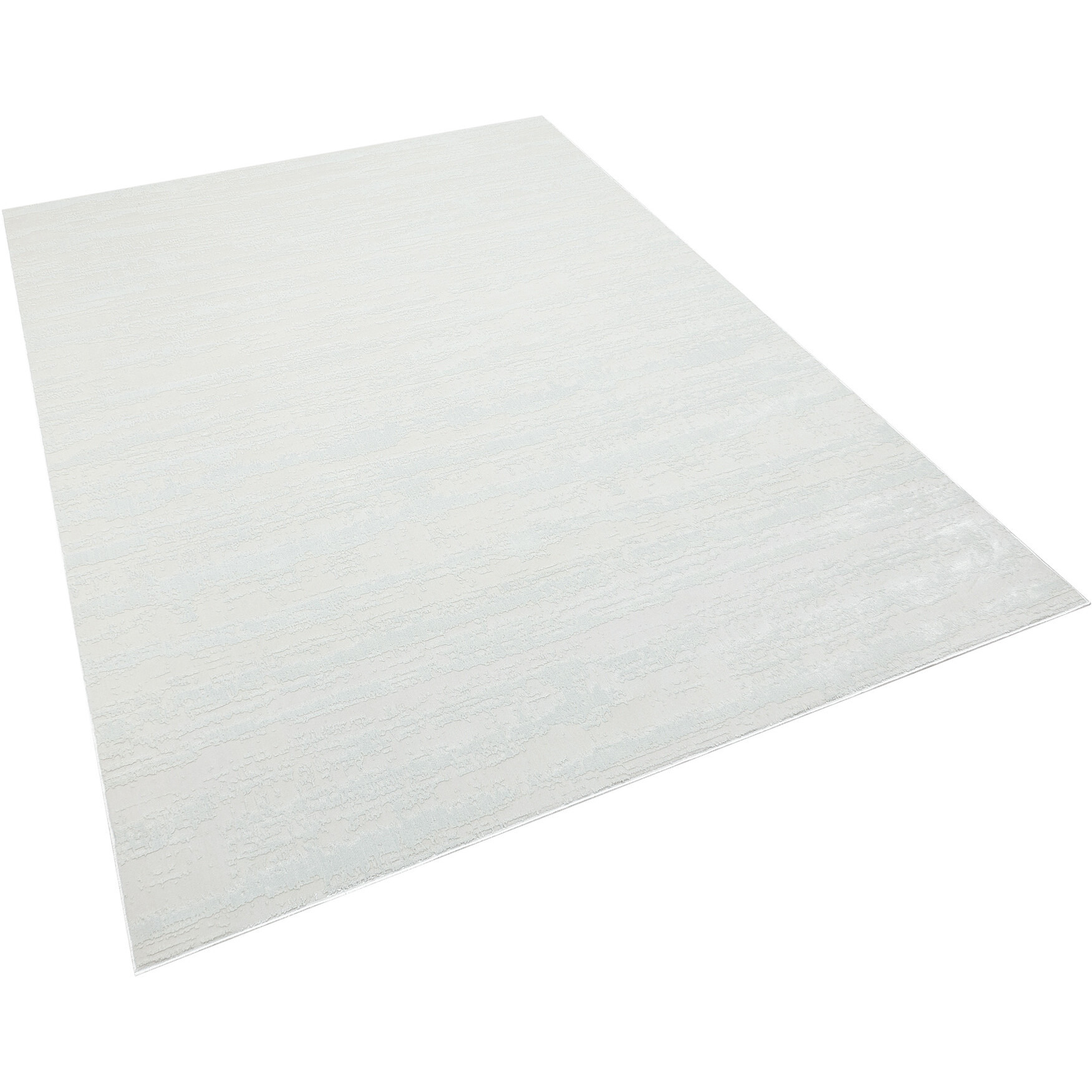 3' X 5' White Abstract Washable Non Skid Area Rug