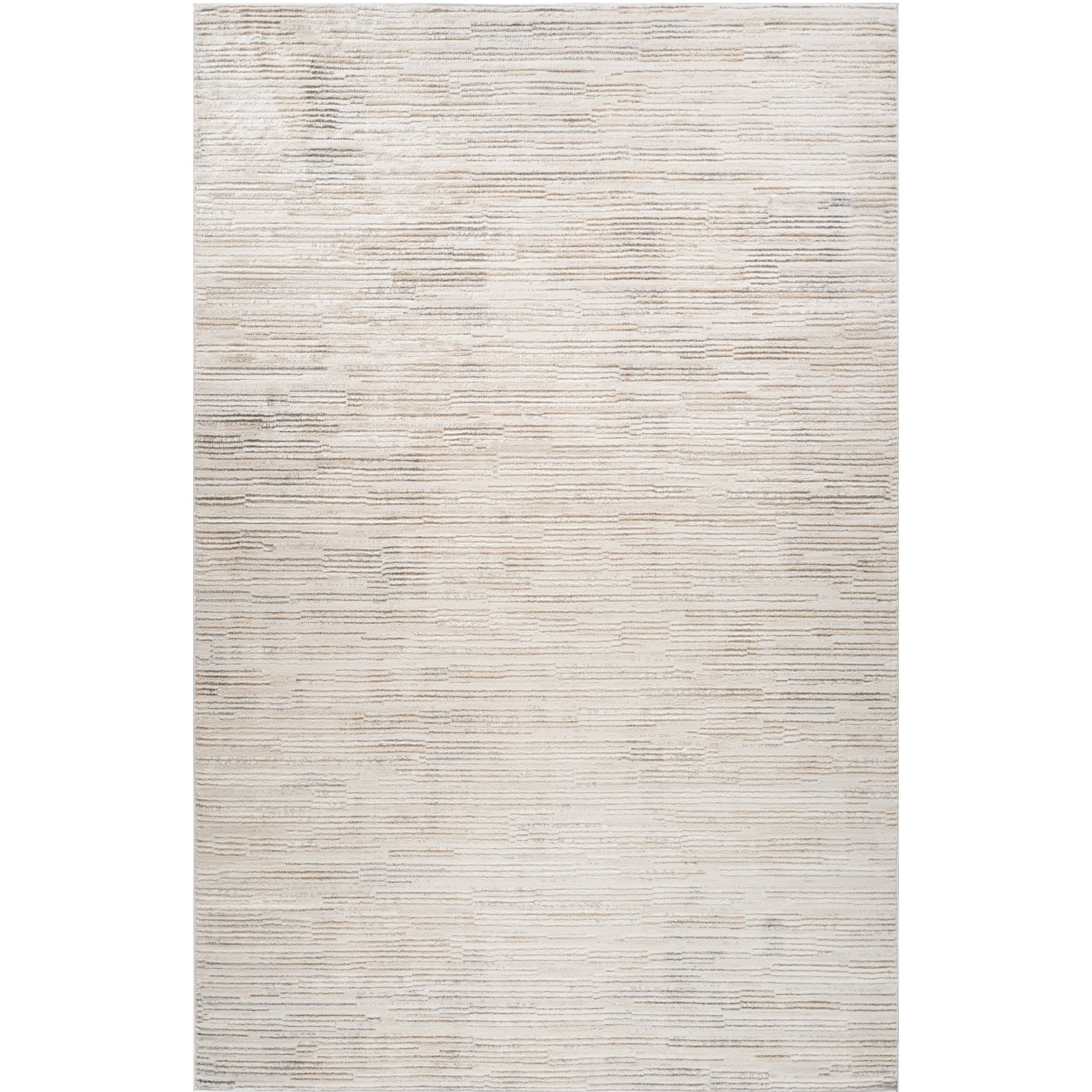 8' X 11' Gray and Beige Geometric Distressed Area Rug