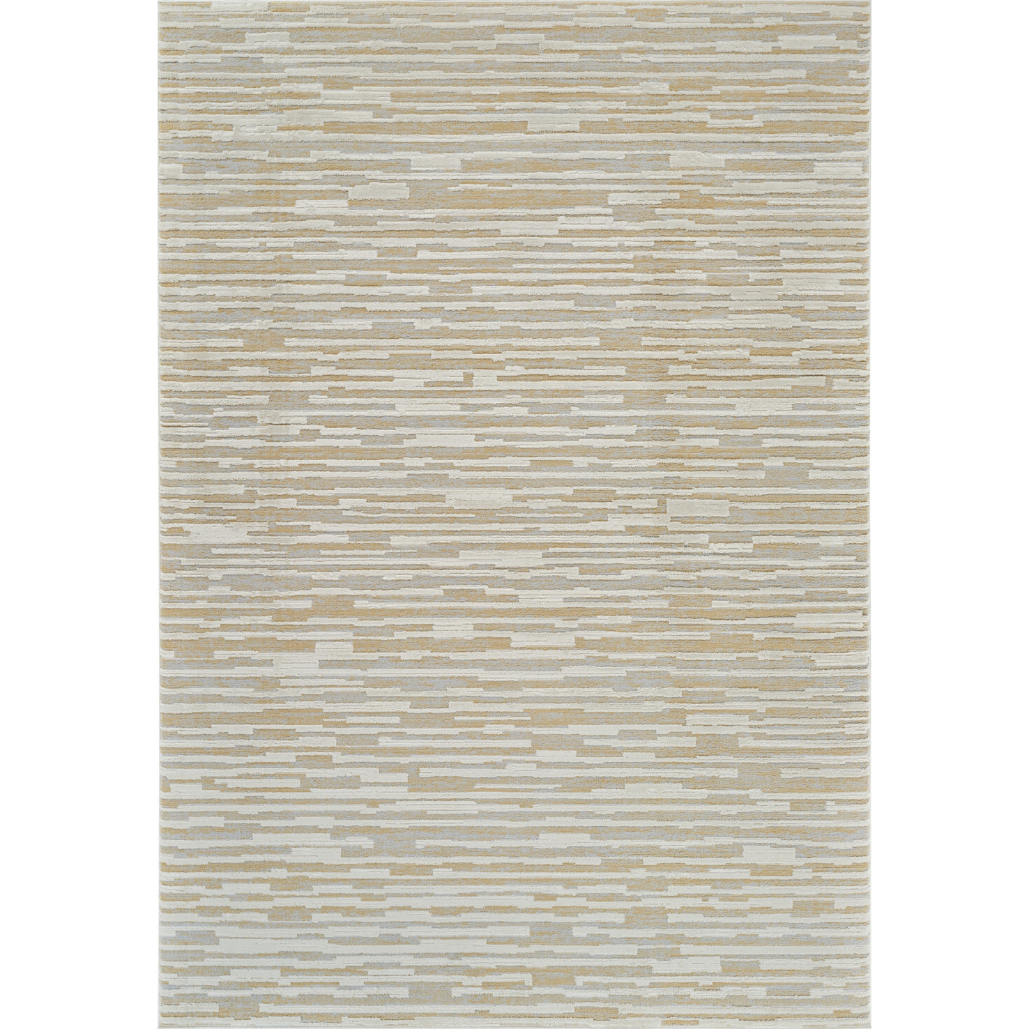 8' X 11' Beige and Brown Abstract Distressed Area Rug