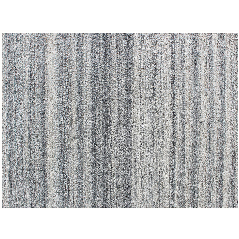 5' X 8' Gray Abstract Hand Tufted Non Skid Area Rug