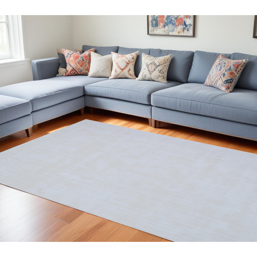 9' X 12' Ivory Hand Loomed Area Rug