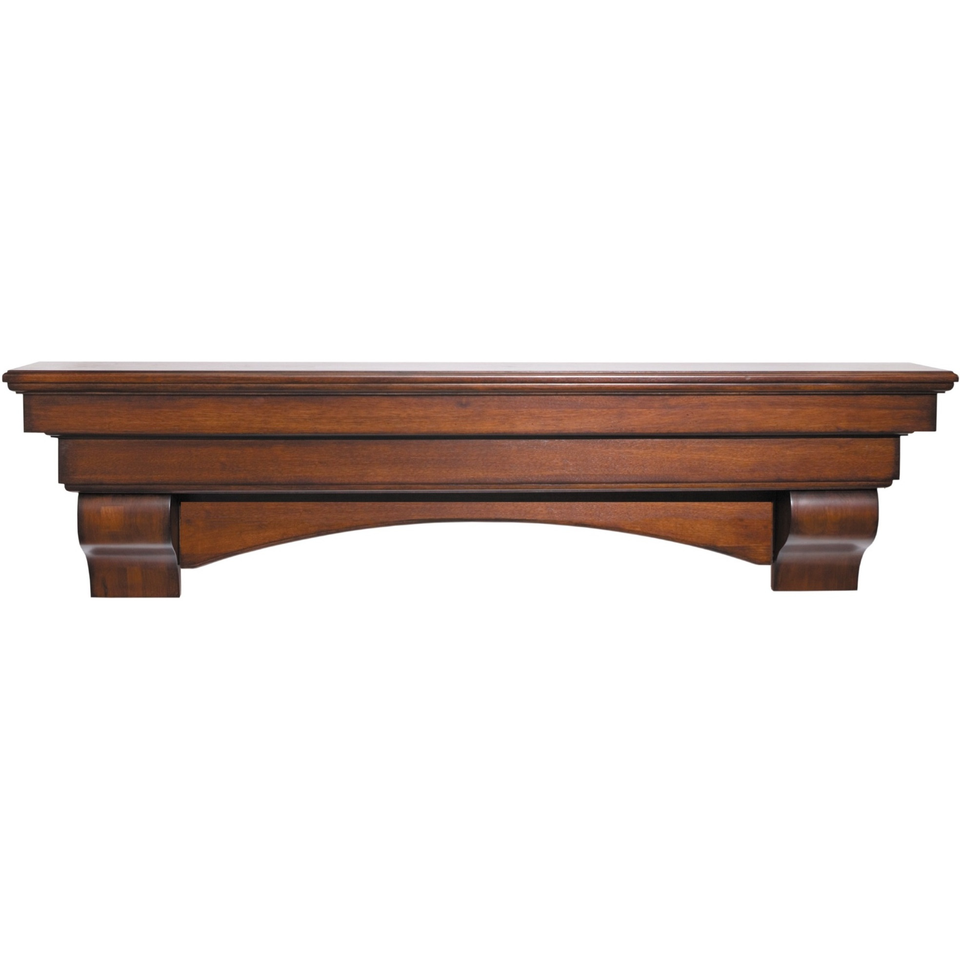 The Auburn 60" Shelf or Mantel Shelf Cherry Distressed Finish