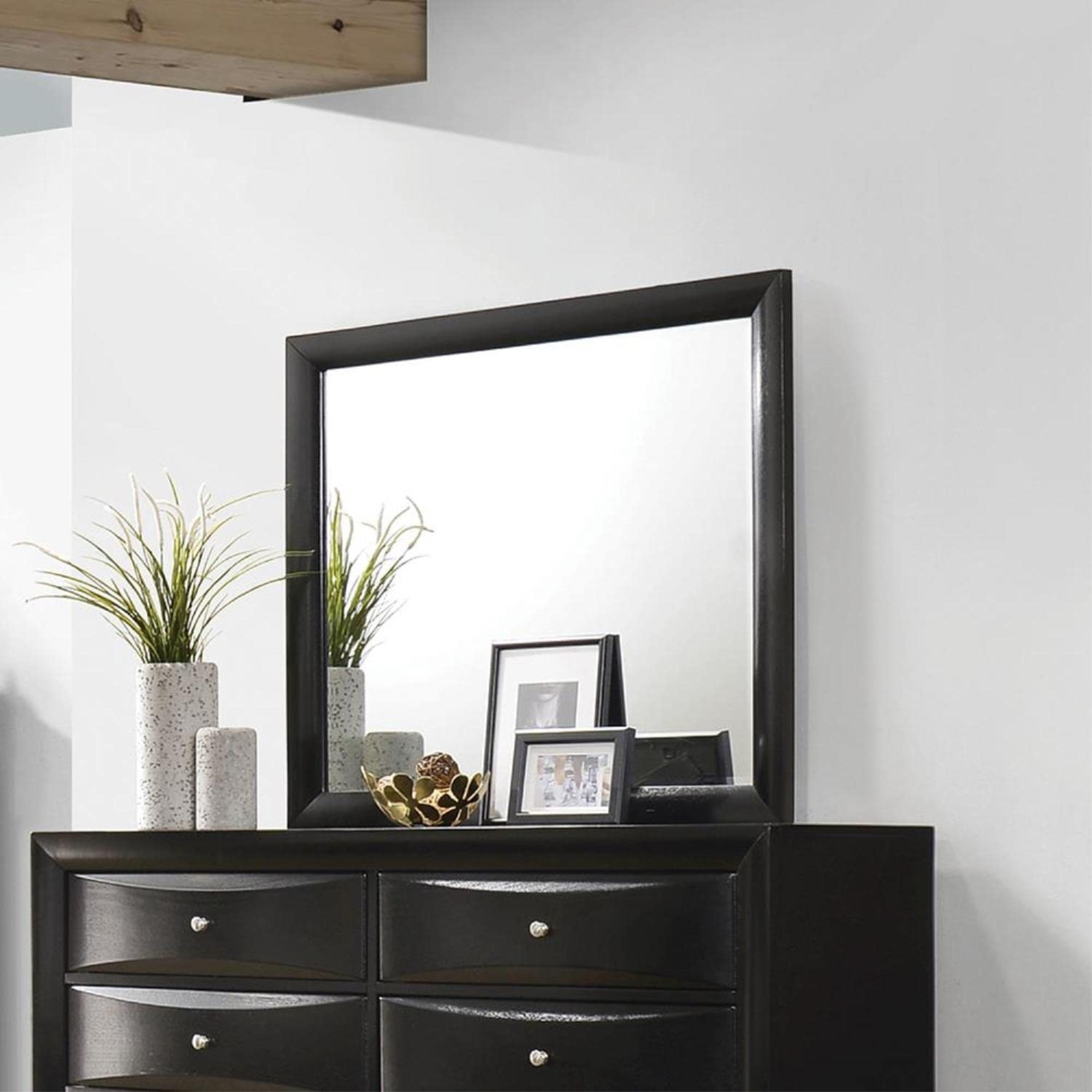 Coaster Home Furnishings Briana Rectangle Dresser Mirror Black