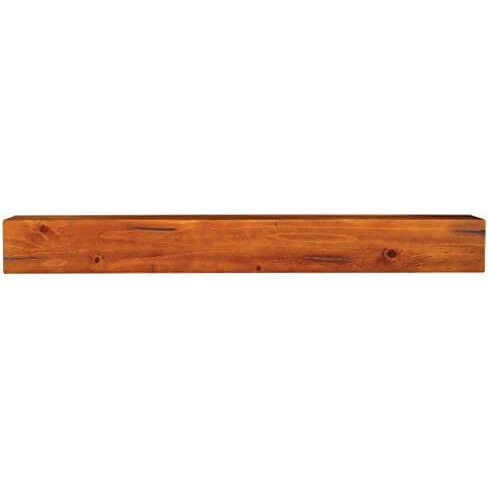 The Lexington 72" Shelf or Mantel Shelf Medium Rustic Distressed Finish