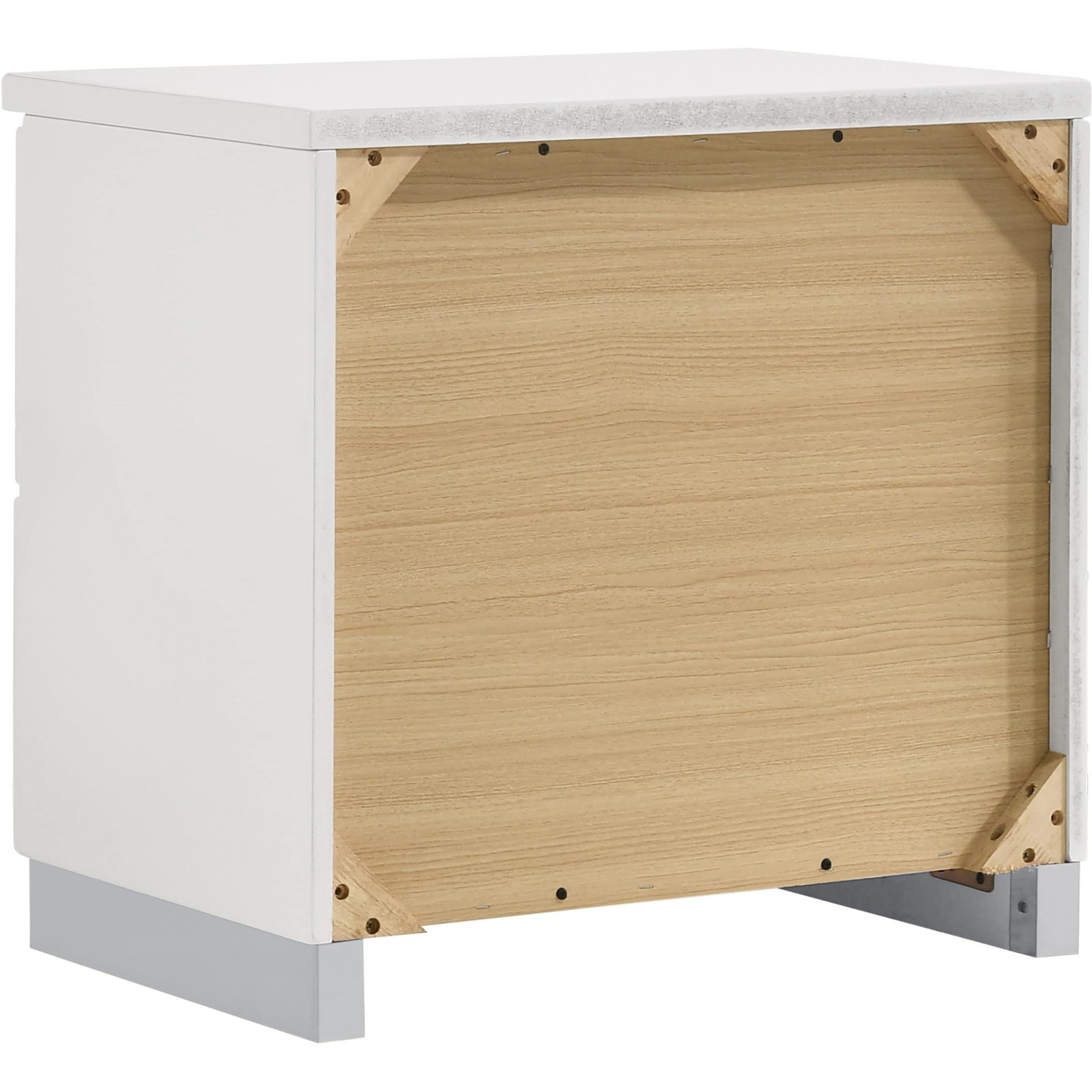 Coaster Home Furnishings Felicity 2-Drawer Nightstand Glossy White