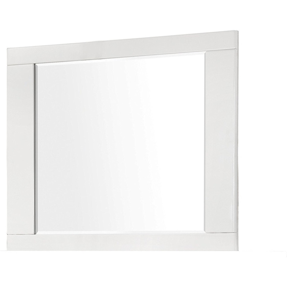 Coaster Home Furnishings Felicity Rectangle Dresser Mirror Glossy White
