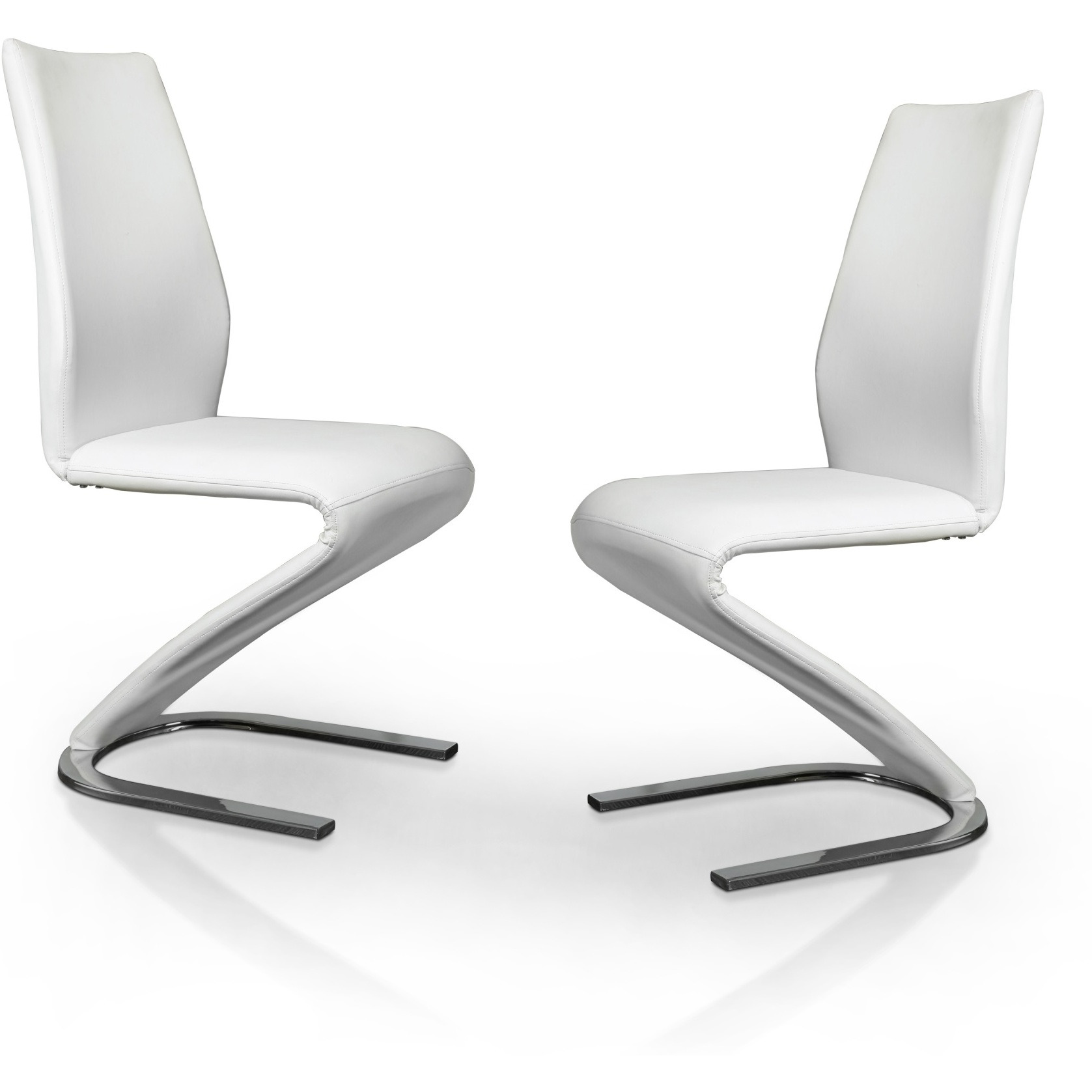 Masika Curved Leatherette Dining Chair