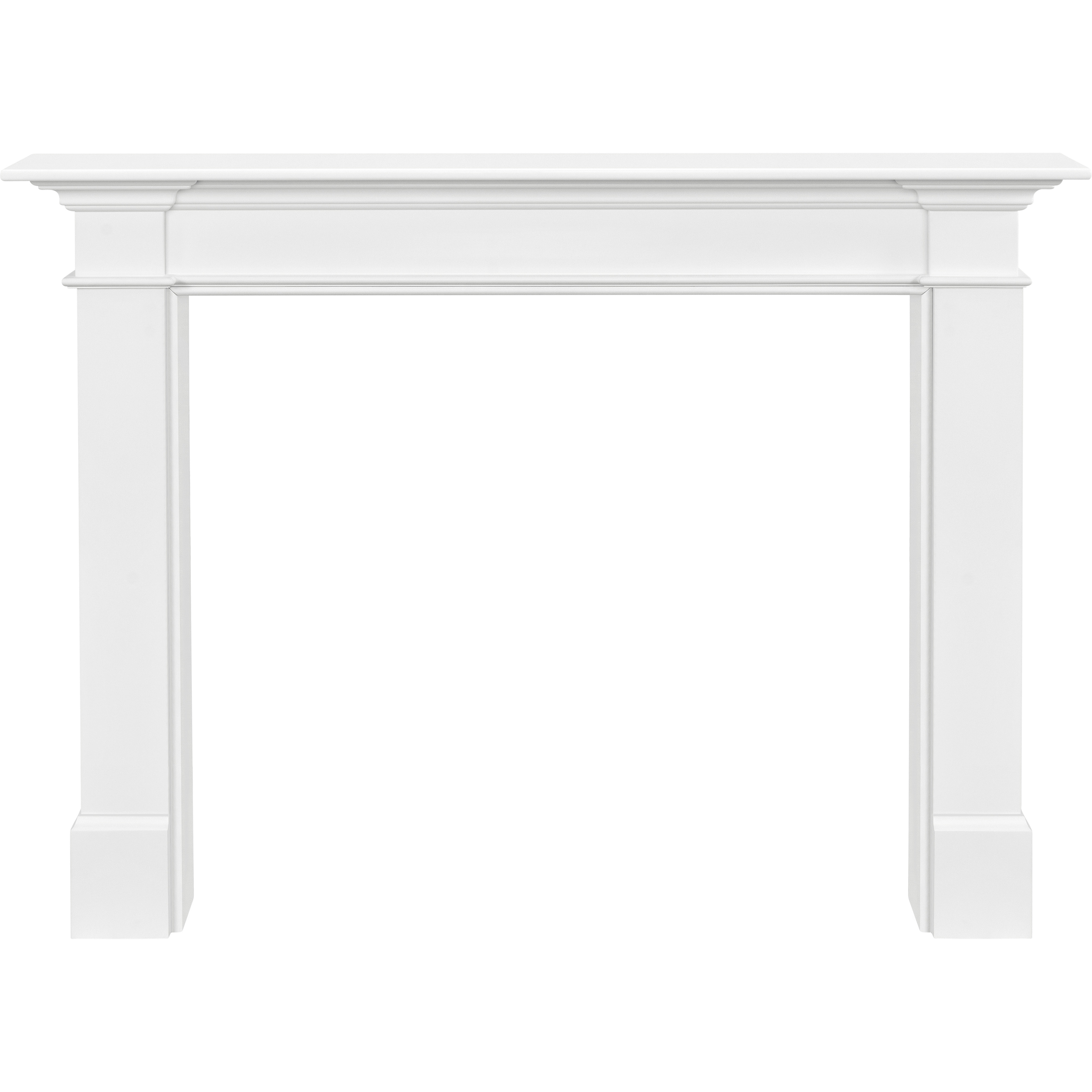 The Radford 48" Fireplace Mantel MDF White Paint