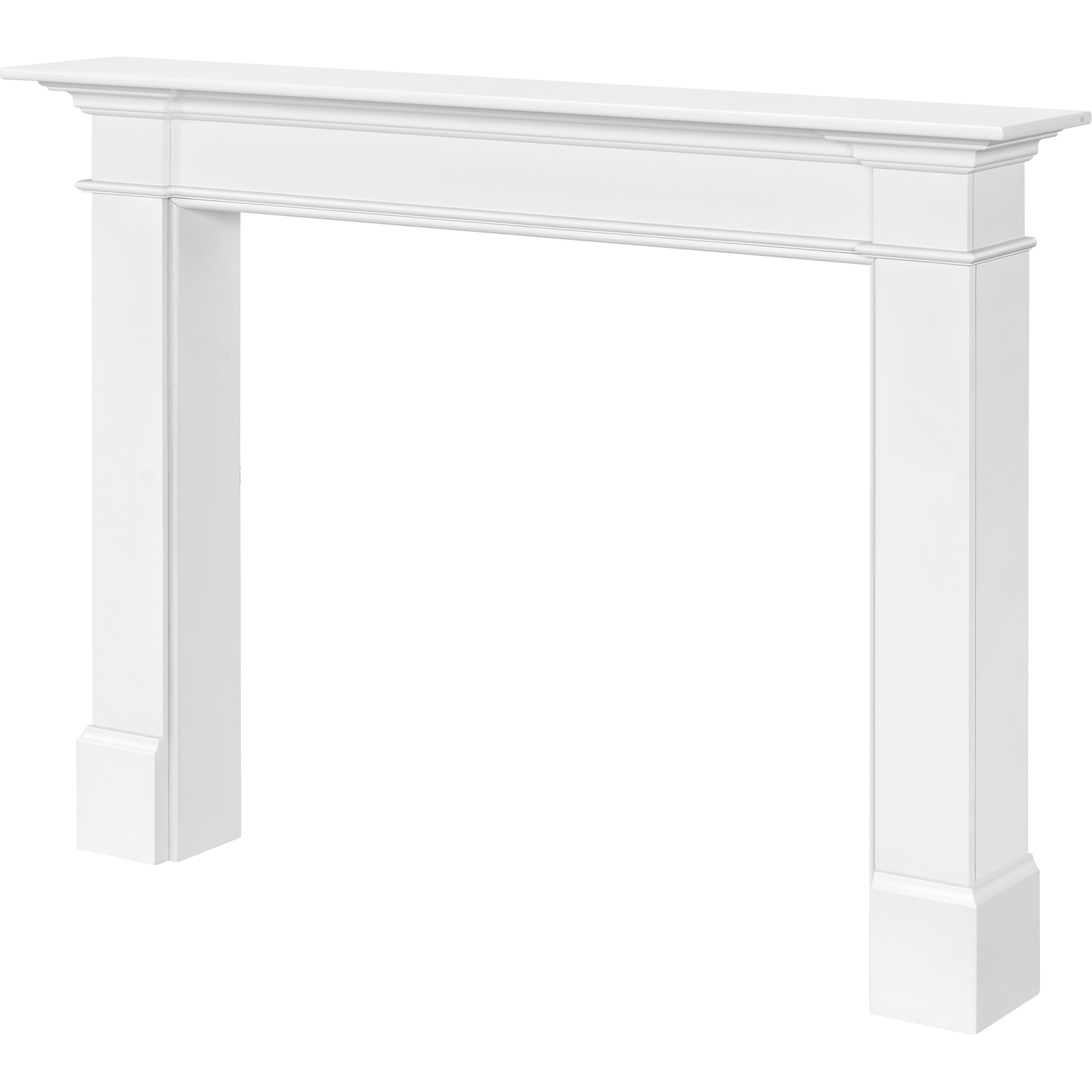 The Radford 48" Fireplace Mantel MDF White Paint