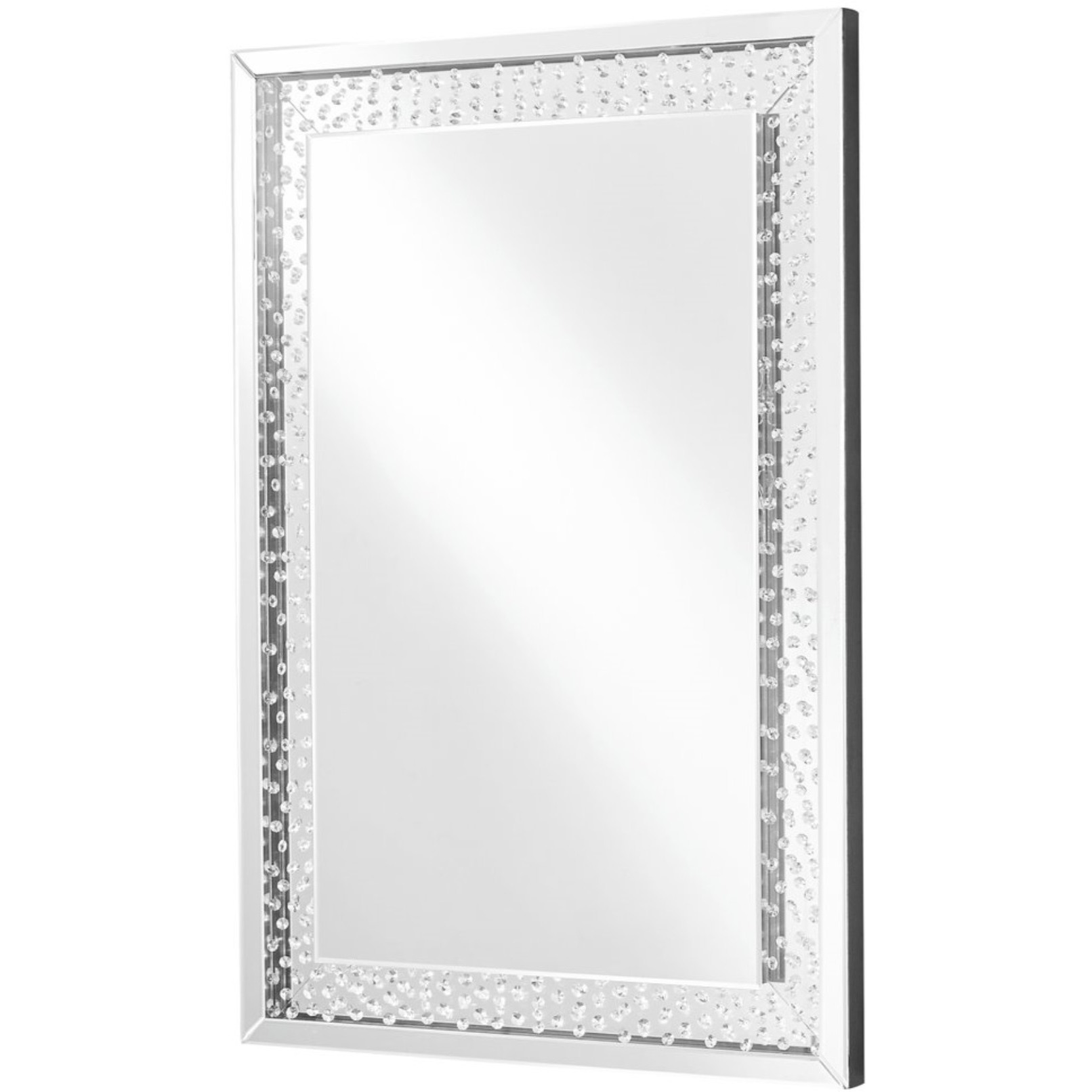 Sparkle 31 in. Contemporary Rectangle Mirror in Clear