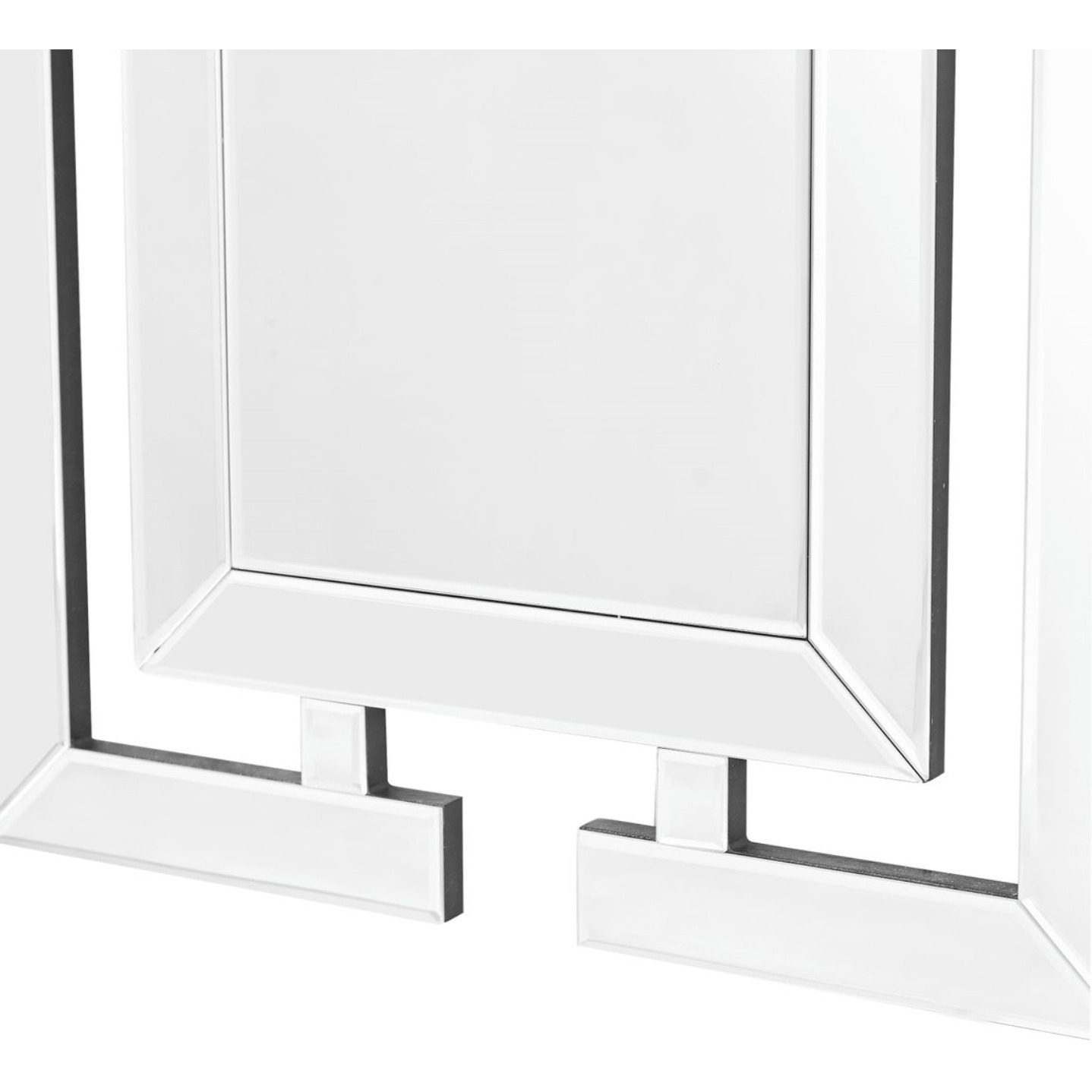 Sparkle 21 in. Contemporary Rectangle Mirror in Clear
