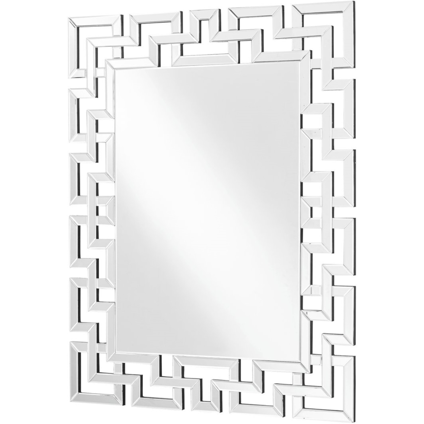 Sparkle 37.5 in. Contemporary Rectangle Mirror in Clear