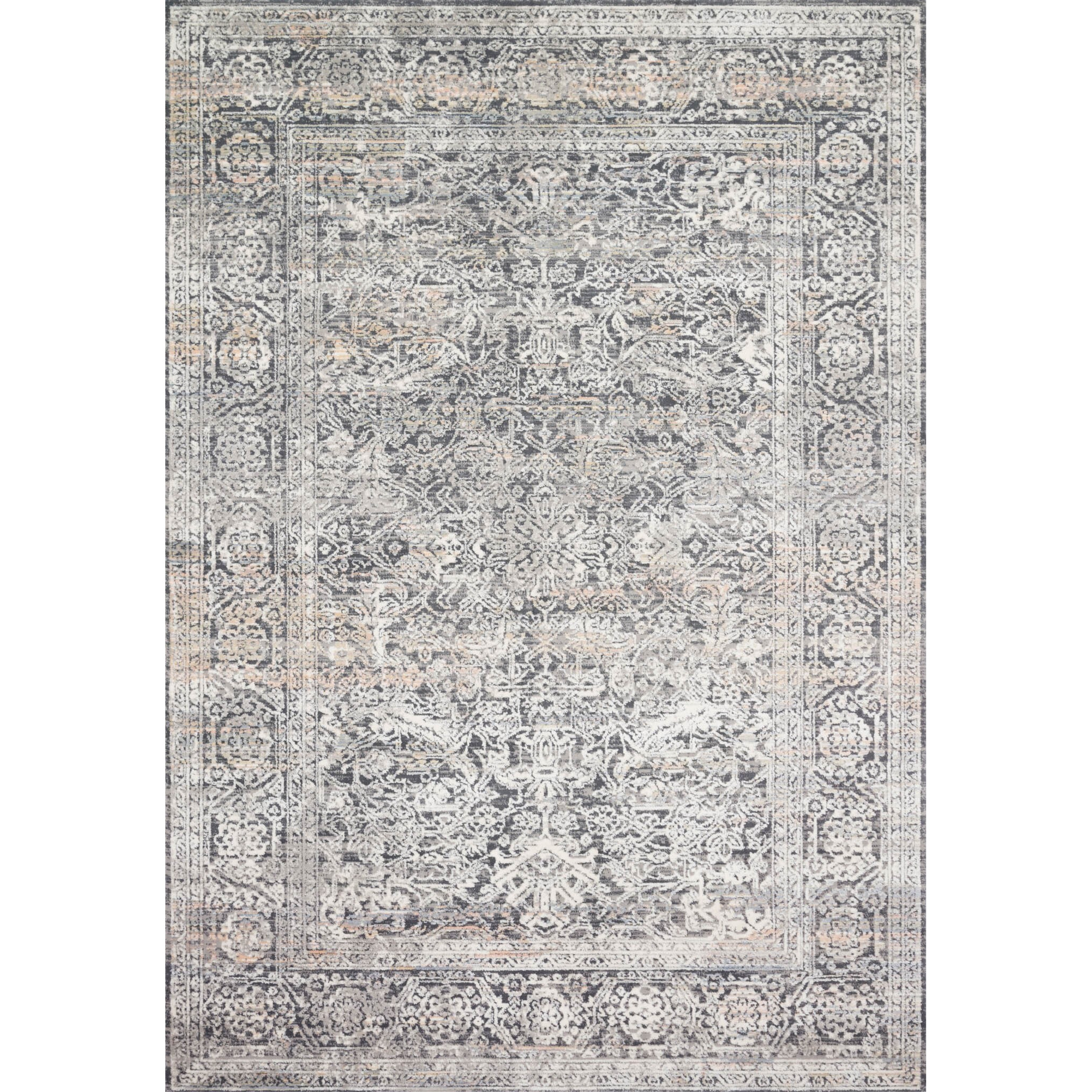 Lucia 6'-8" X 8'-8" Rug, Steel / Ivory